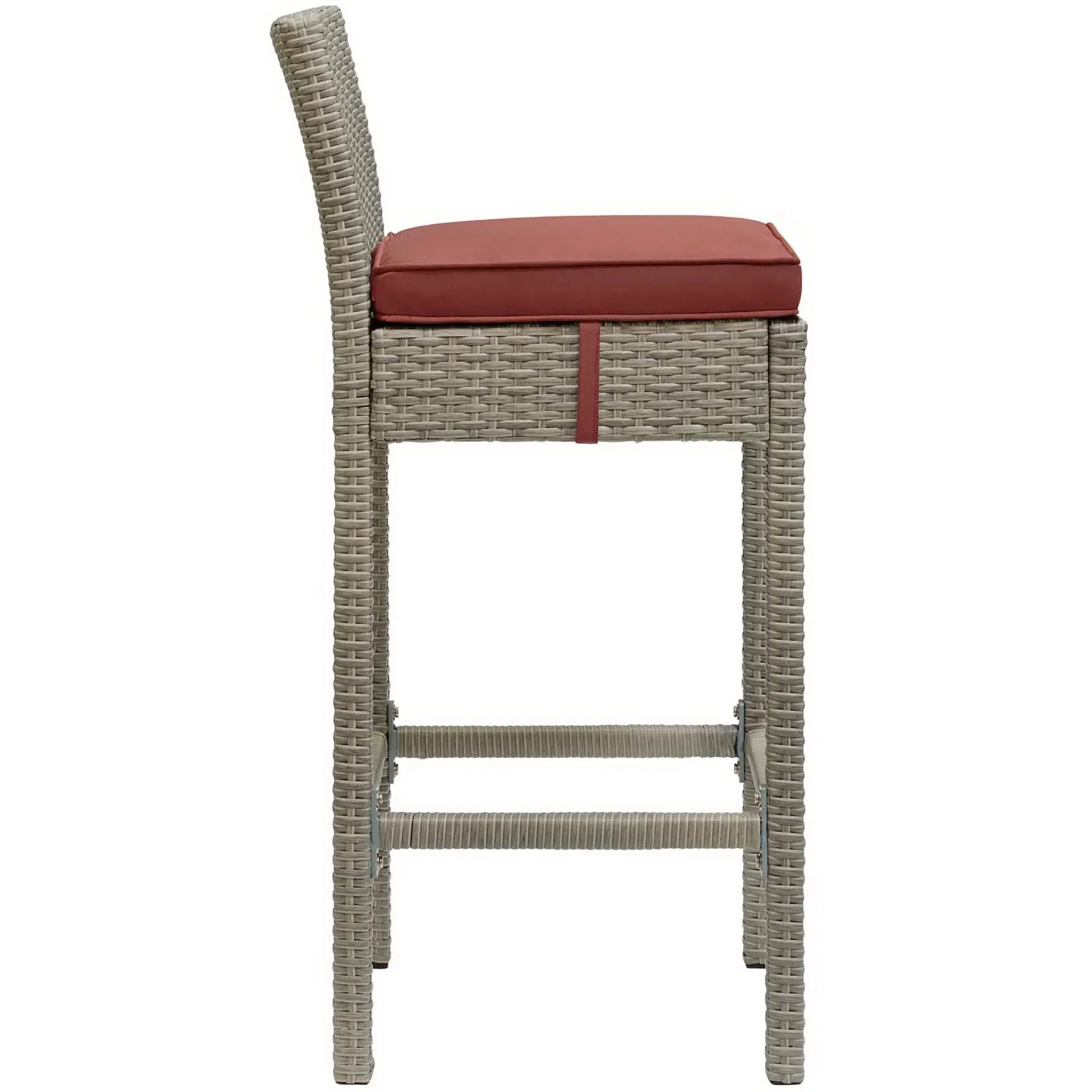 Conduit Outdoor Wicker Rattan Bar Stool - Image 29
