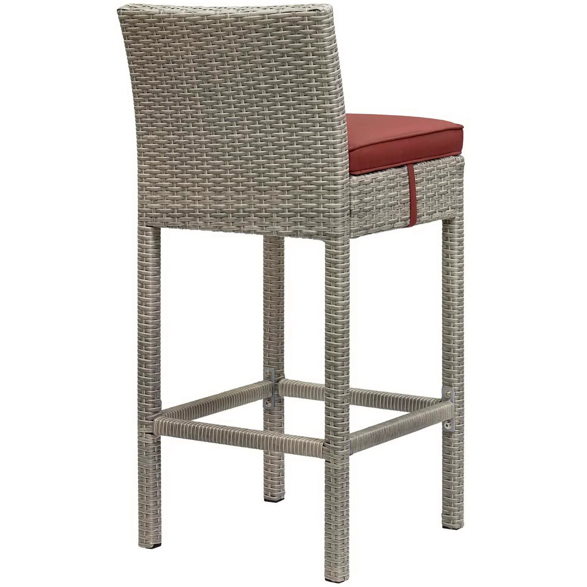Conduit Outdoor Wicker Rattan Bar Stool - Image 30