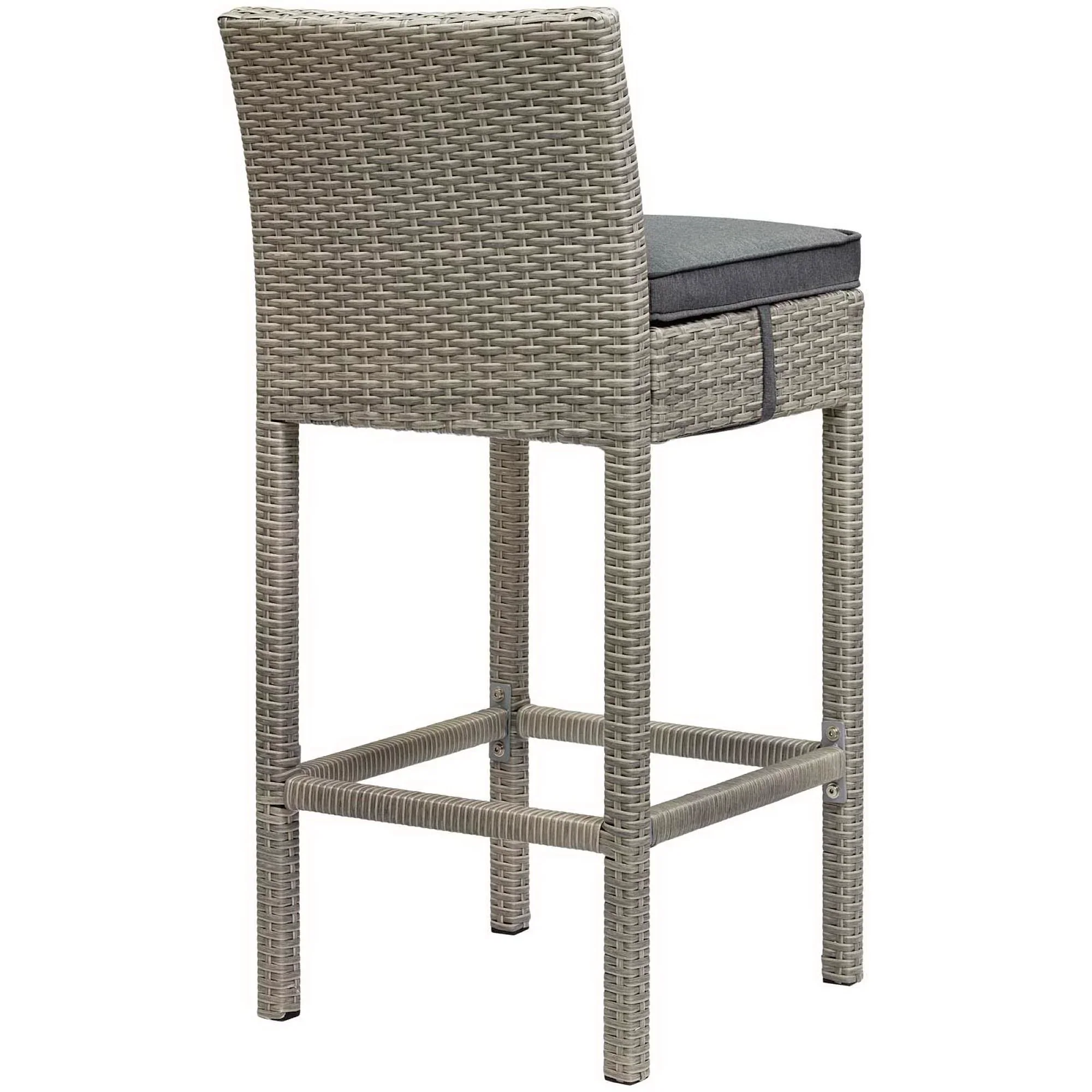 Conduit Outdoor Wicker Rattan Bar Stool - Image 9