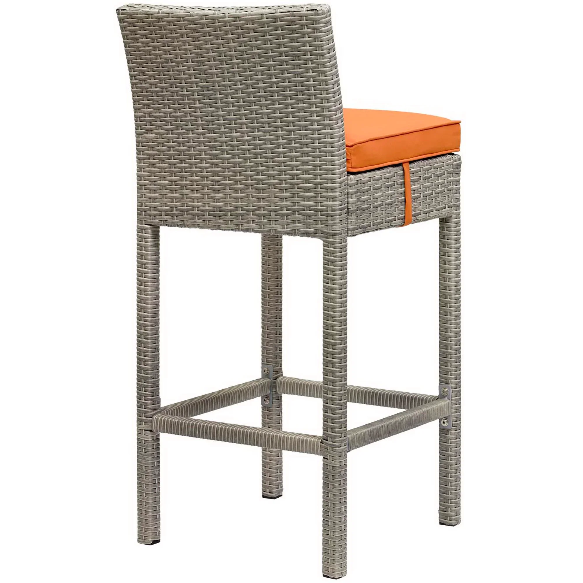 Conduit Outdoor Wicker Rattan Bar Stool Set of 2 - Image 20