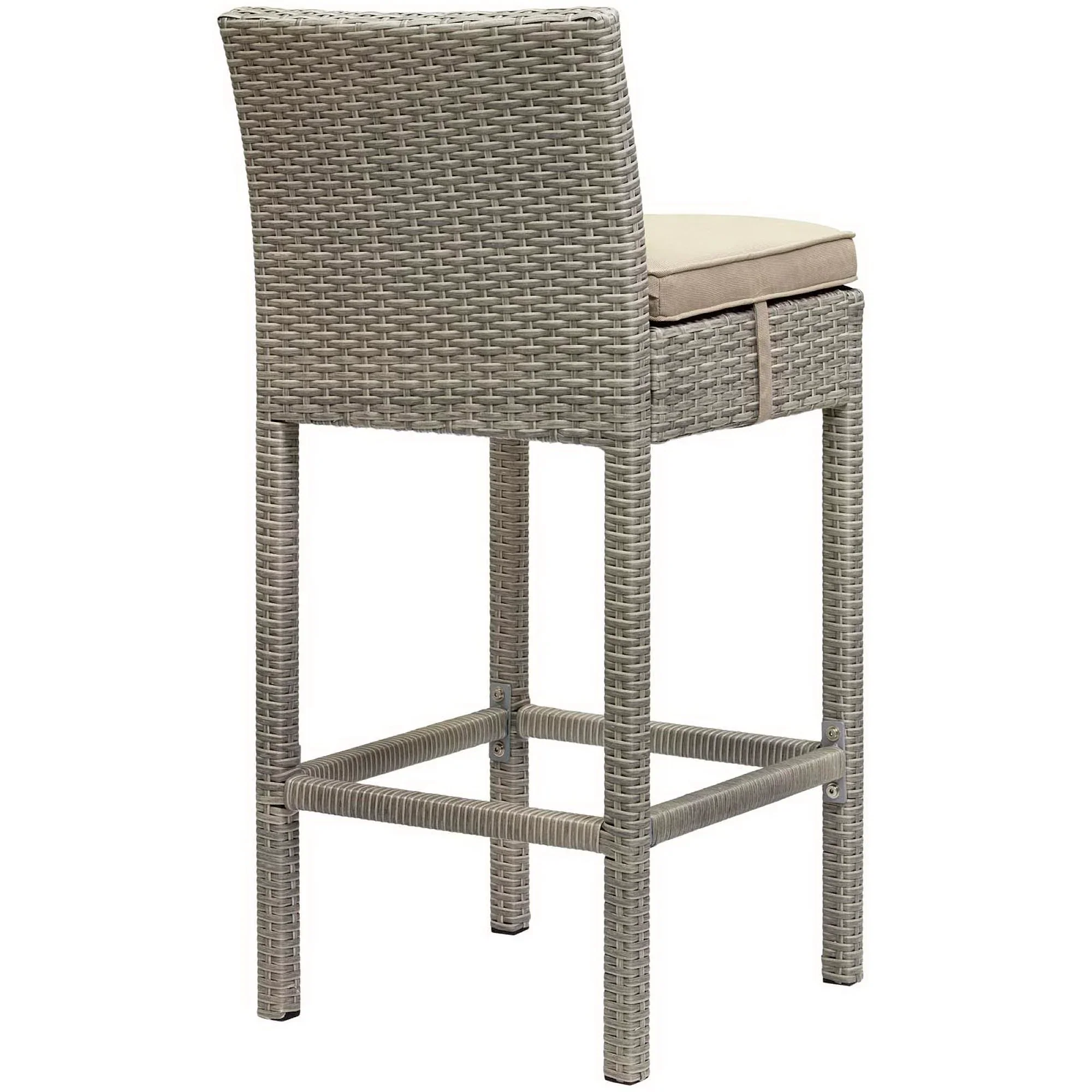 Conduit Outdoor Wicker Rattan Bar Stool Set of 2 - Image 28
