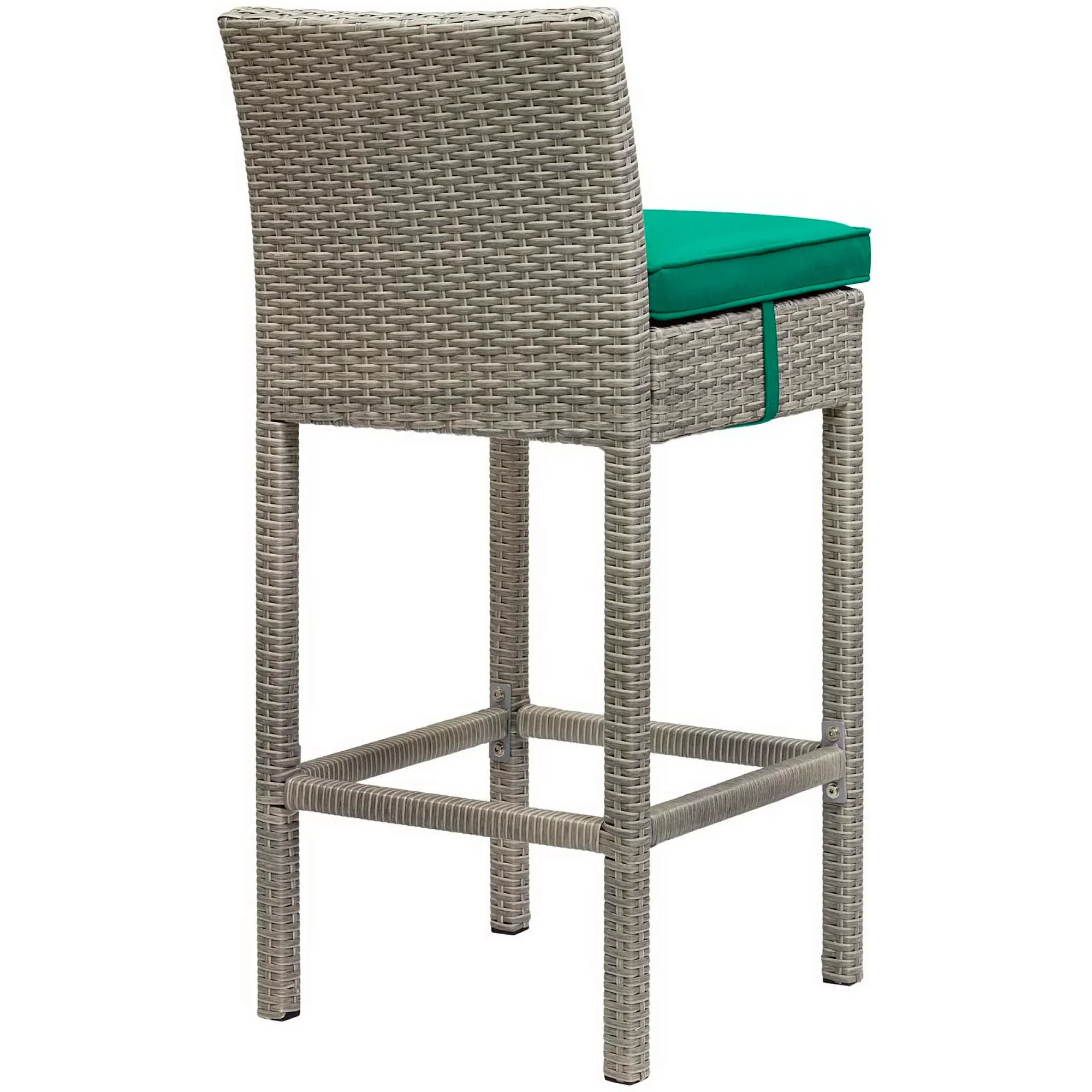Conduit Outdoor Wicker Rattan Bar Stool Set of 2 - Image 32