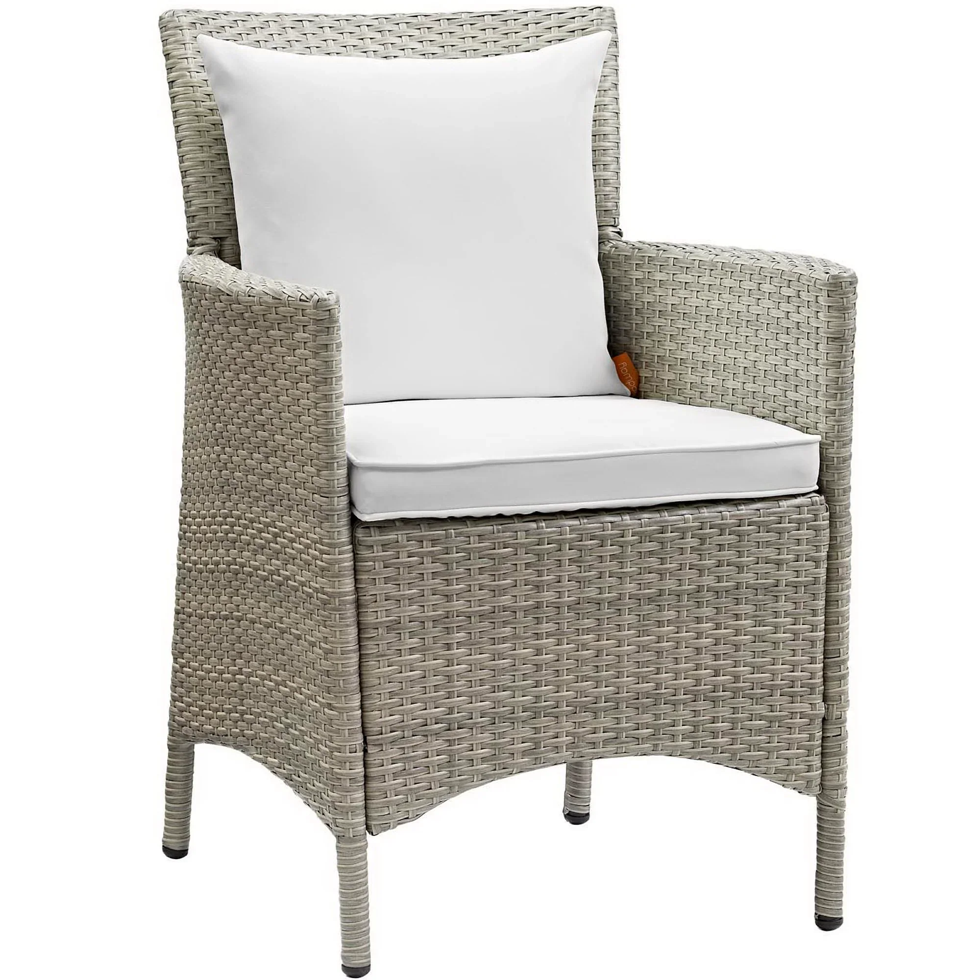 Conduit Outdoor Wicker Rattan Dining Armchair Set of 2 - Image 2