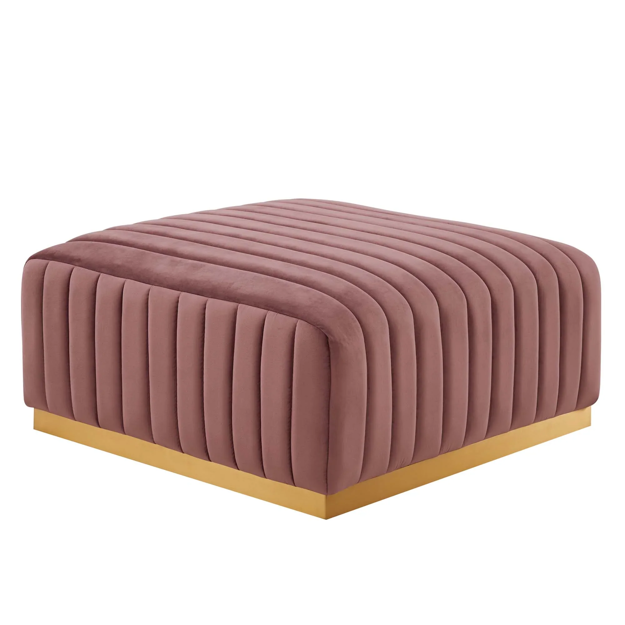 Conjure 4-Piece Channel Tufted Performance Velvet Sectional - Image 5