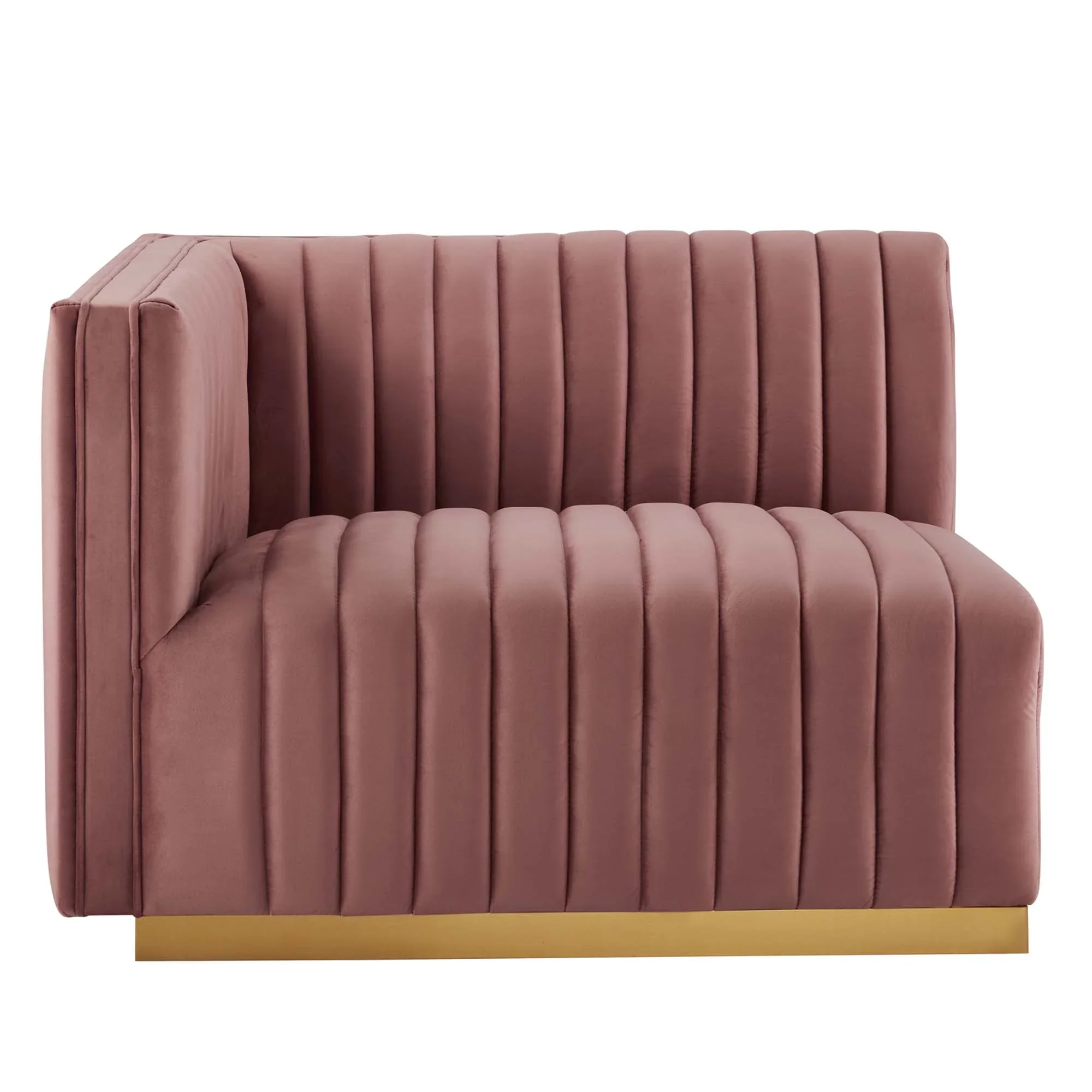 Conjure 5-Piece Channel Tufted Performance Velvet Sectional - Image 11
