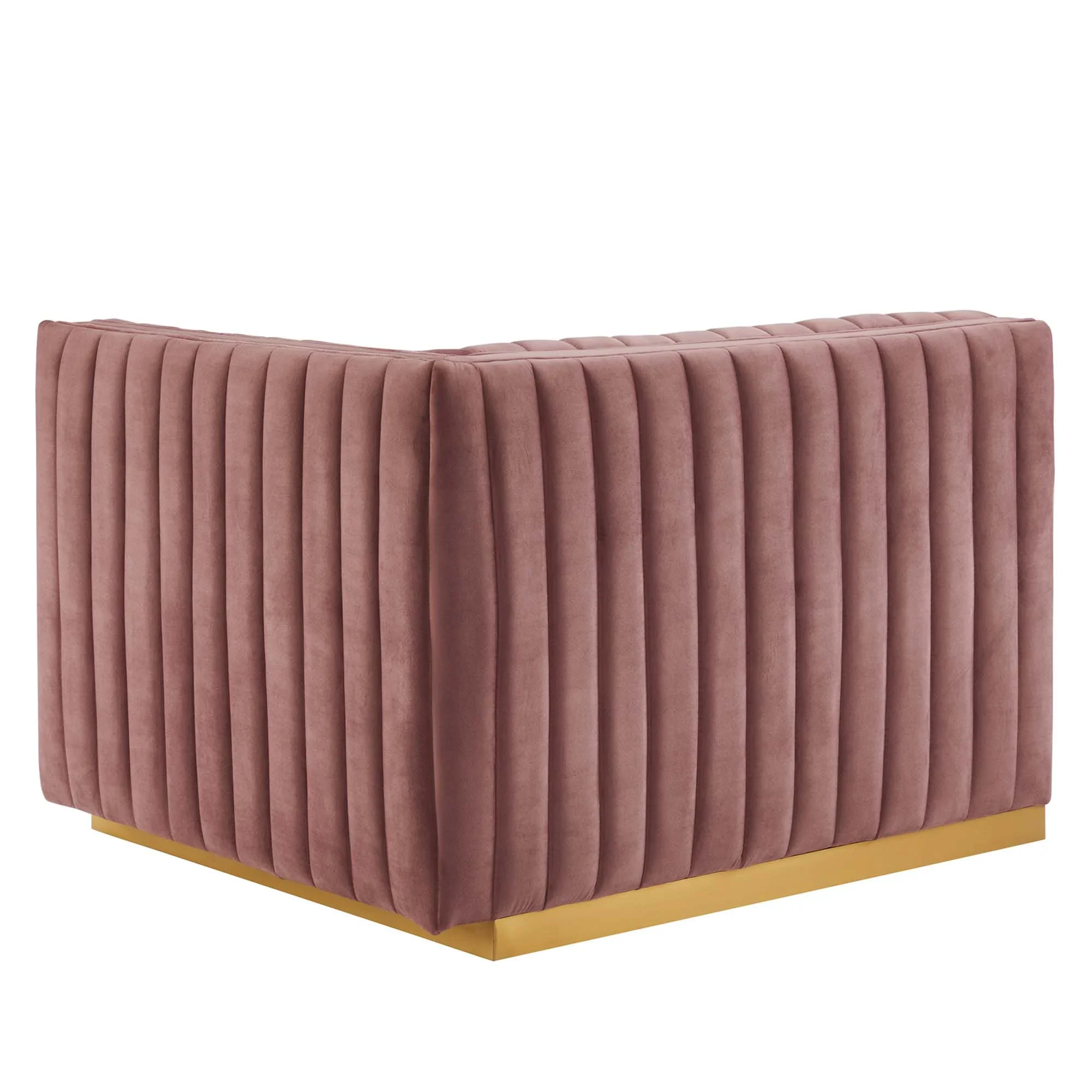 Conjure 6-Piece Channel Tufted Performance Velvet Sectional - Image 8