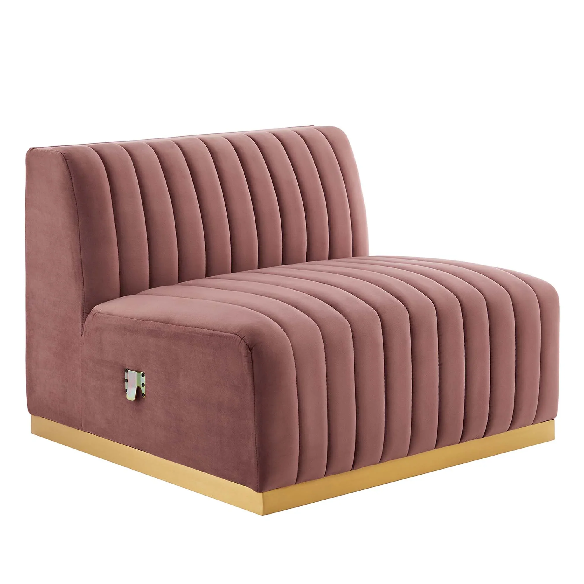Conjure 6-Piece Channel Tufted Performance Velvet U-Shaped Sectional - Image 4