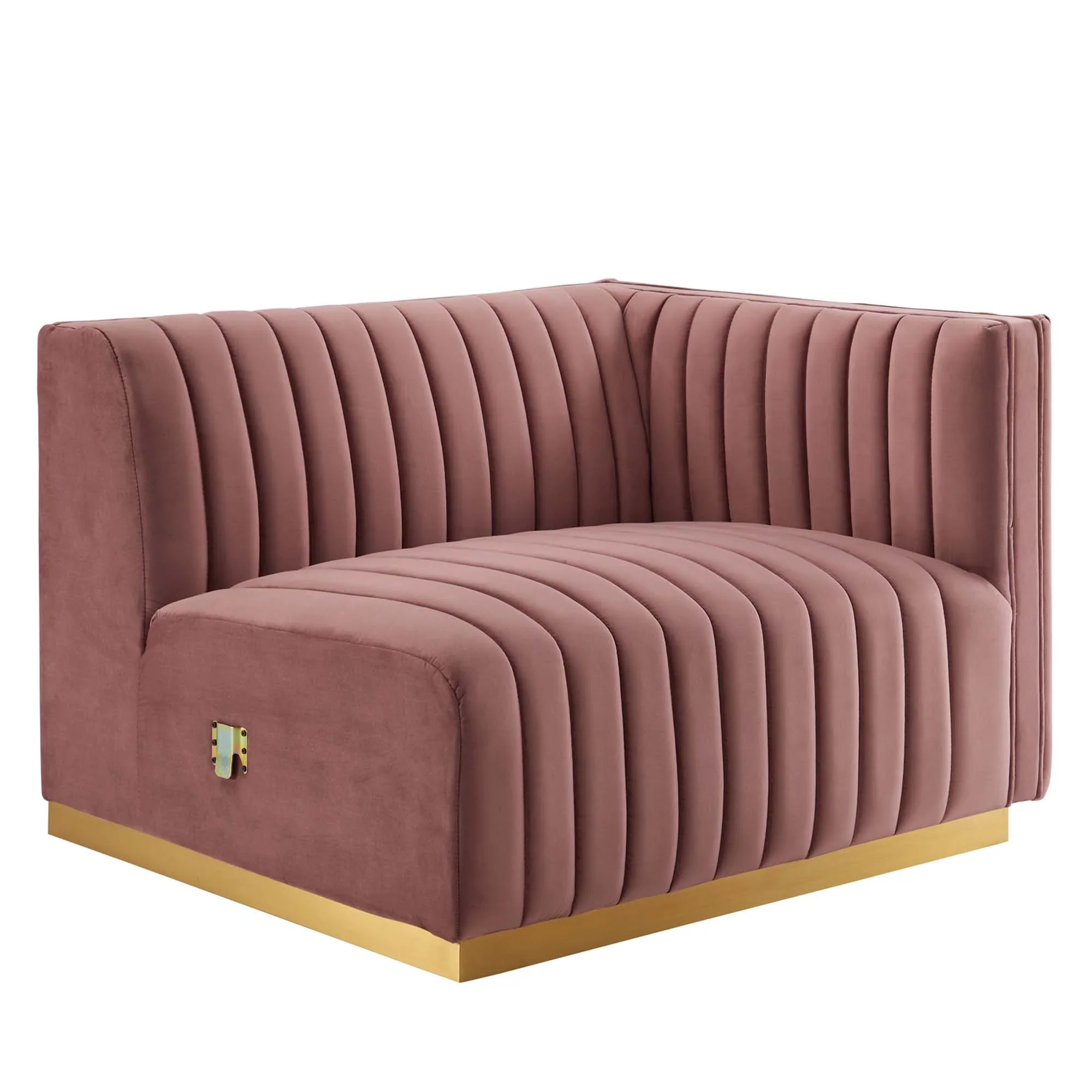 Conjure 6-Piece Channel Tufted Performance Velvet U-Shaped Sectional - Image 6