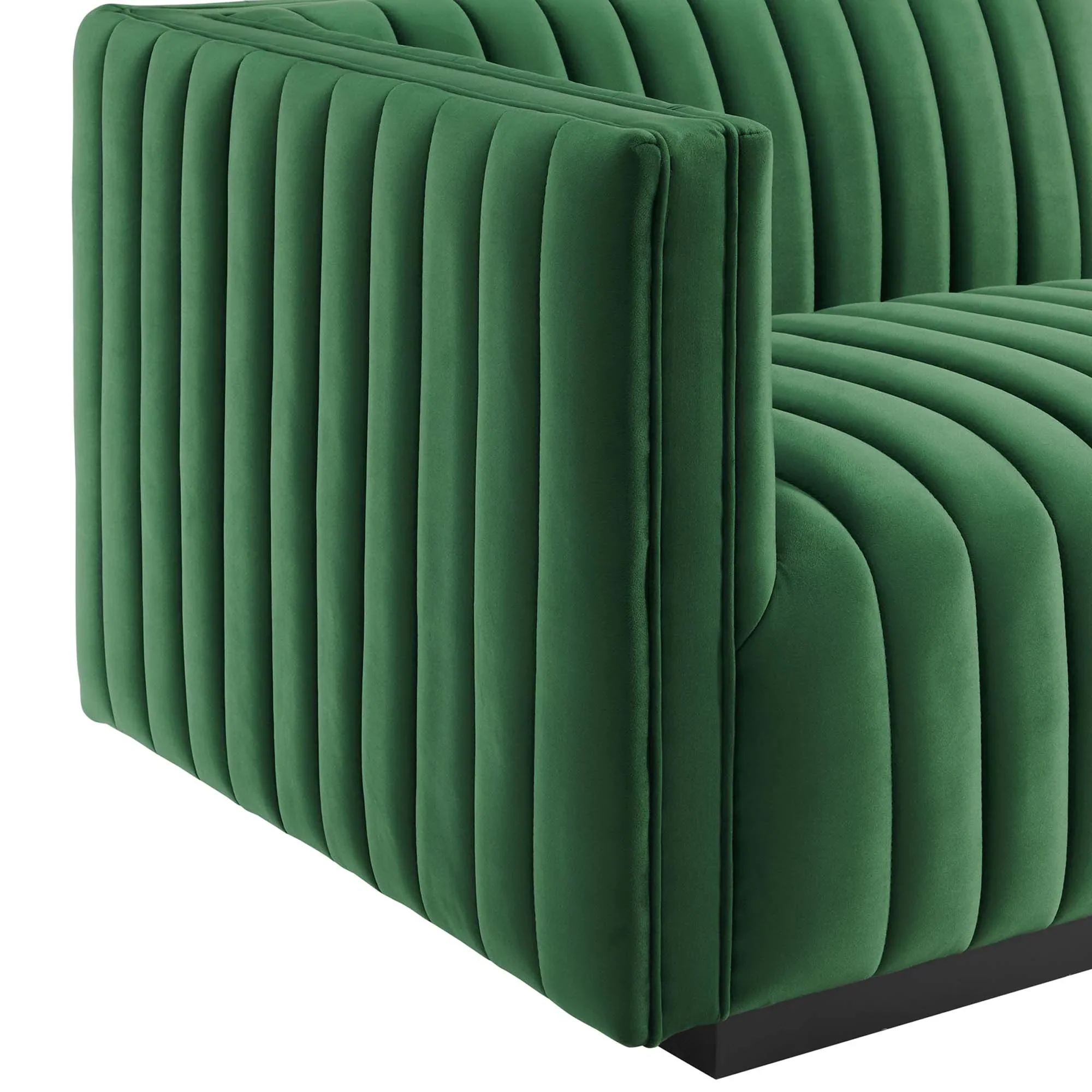 Conjure Channel Tufted Performance Velvet 5-Piece Sectional - Image 14