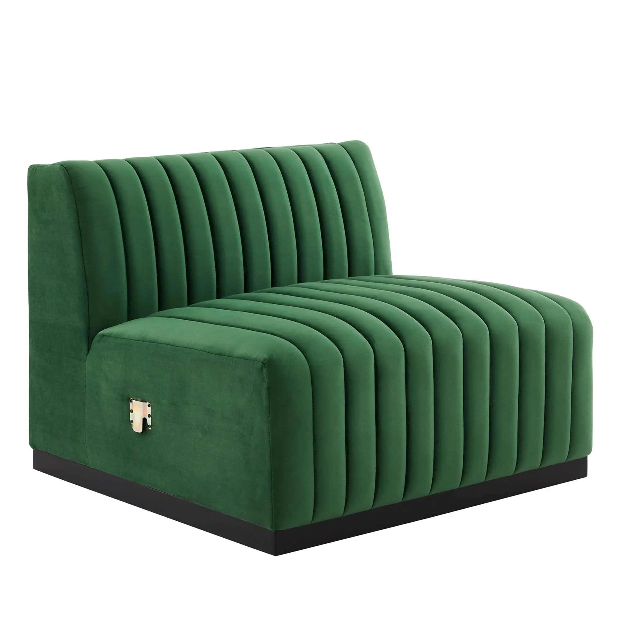 Conjure Channel Tufted Performance Velvet 5-Piece Sectional - Image 3