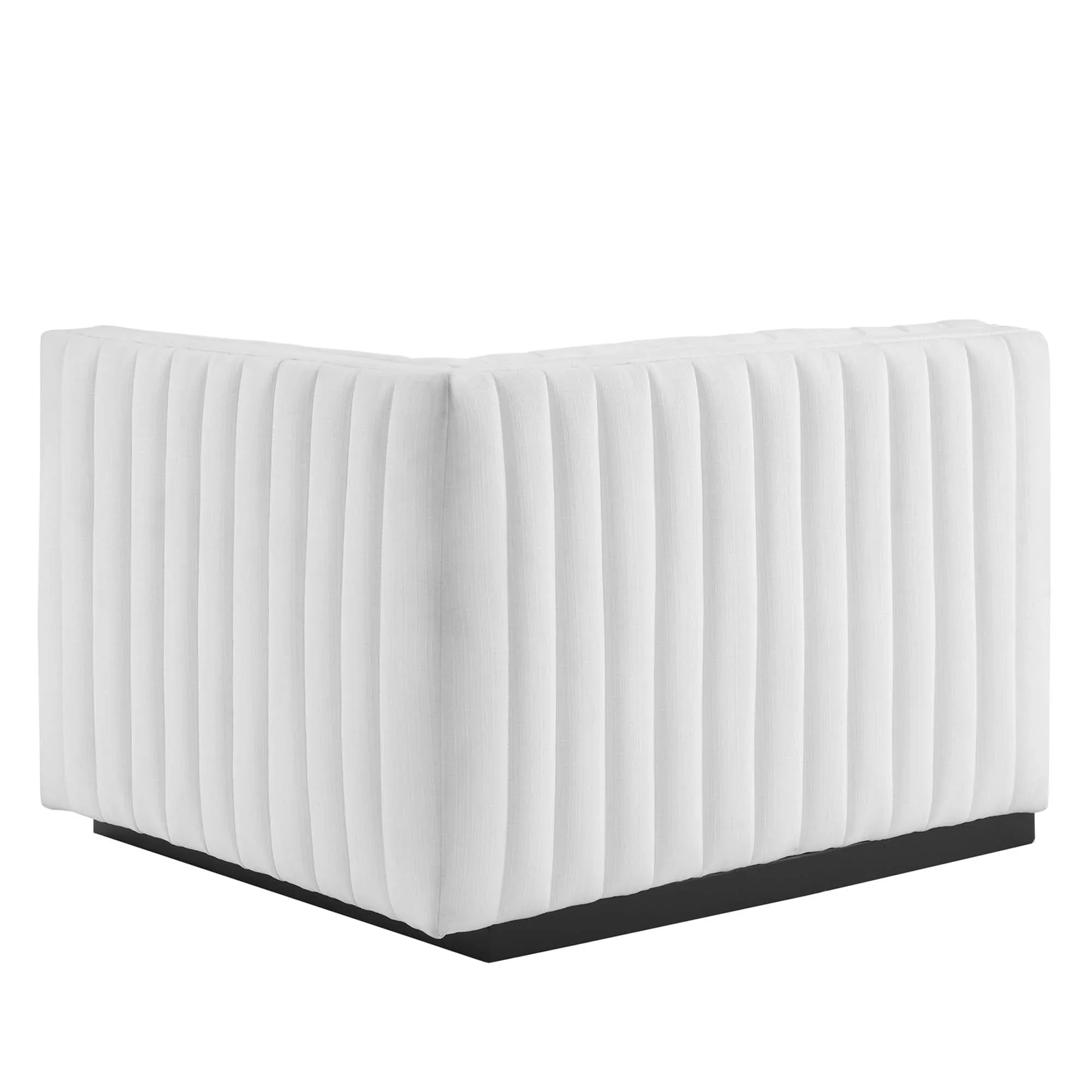 Conjure Channel Tufted Upholstered Fabric Loveseat - Image 28