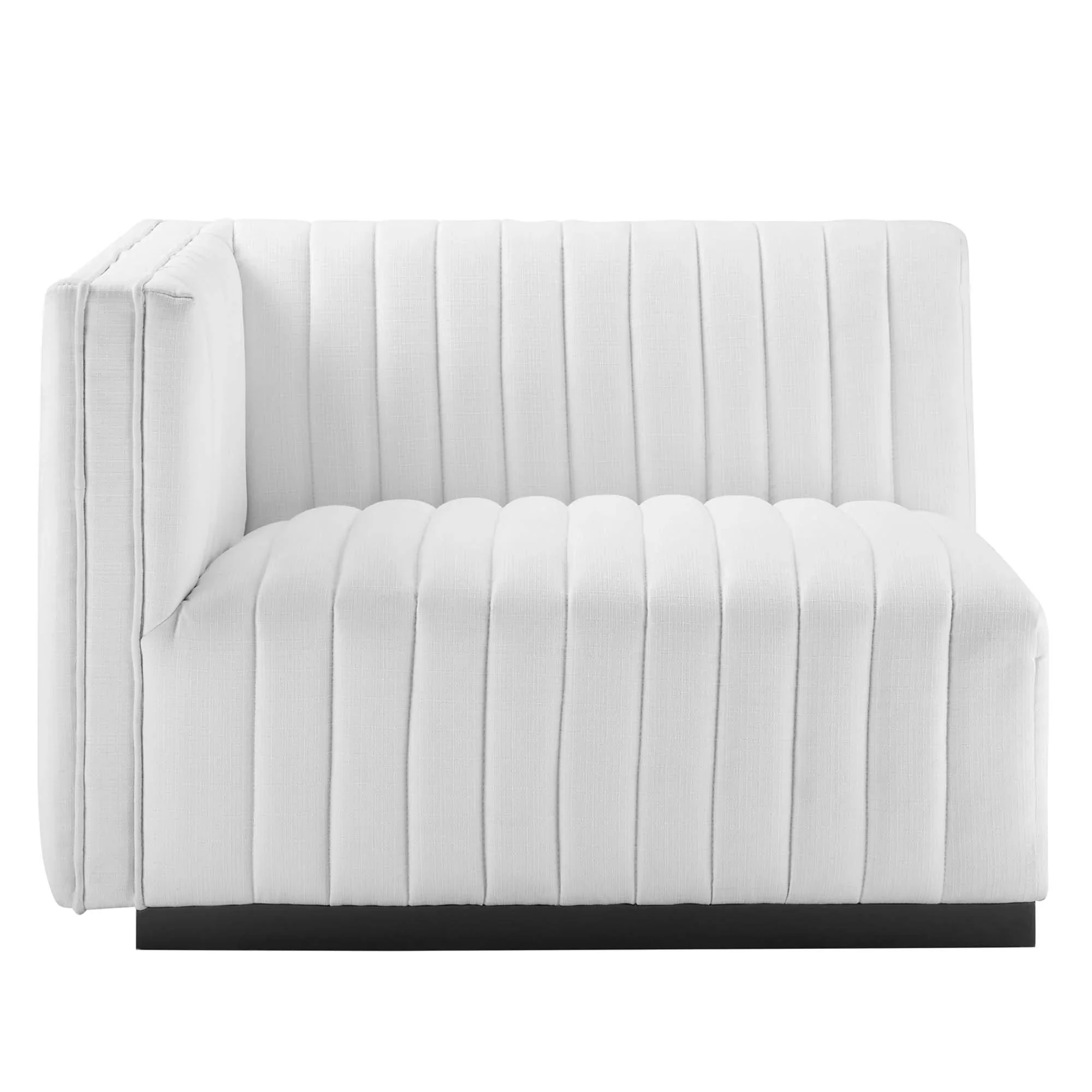 Conjure Channel Tufted Upholstered Fabric Loveseat - Image 30