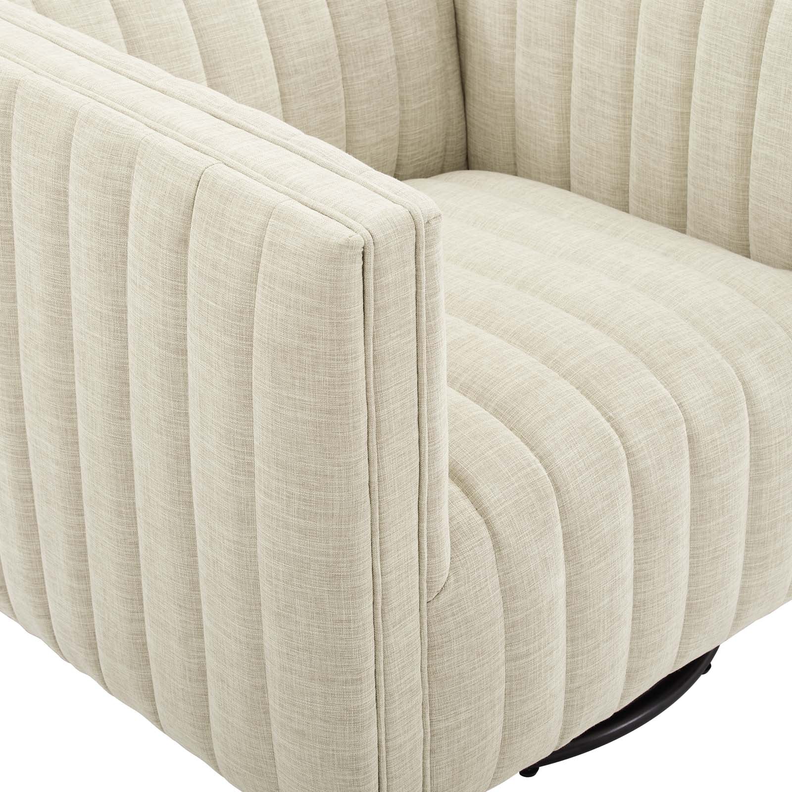 Conjure Tufted Swivel Upholstered Armchair - Image 5