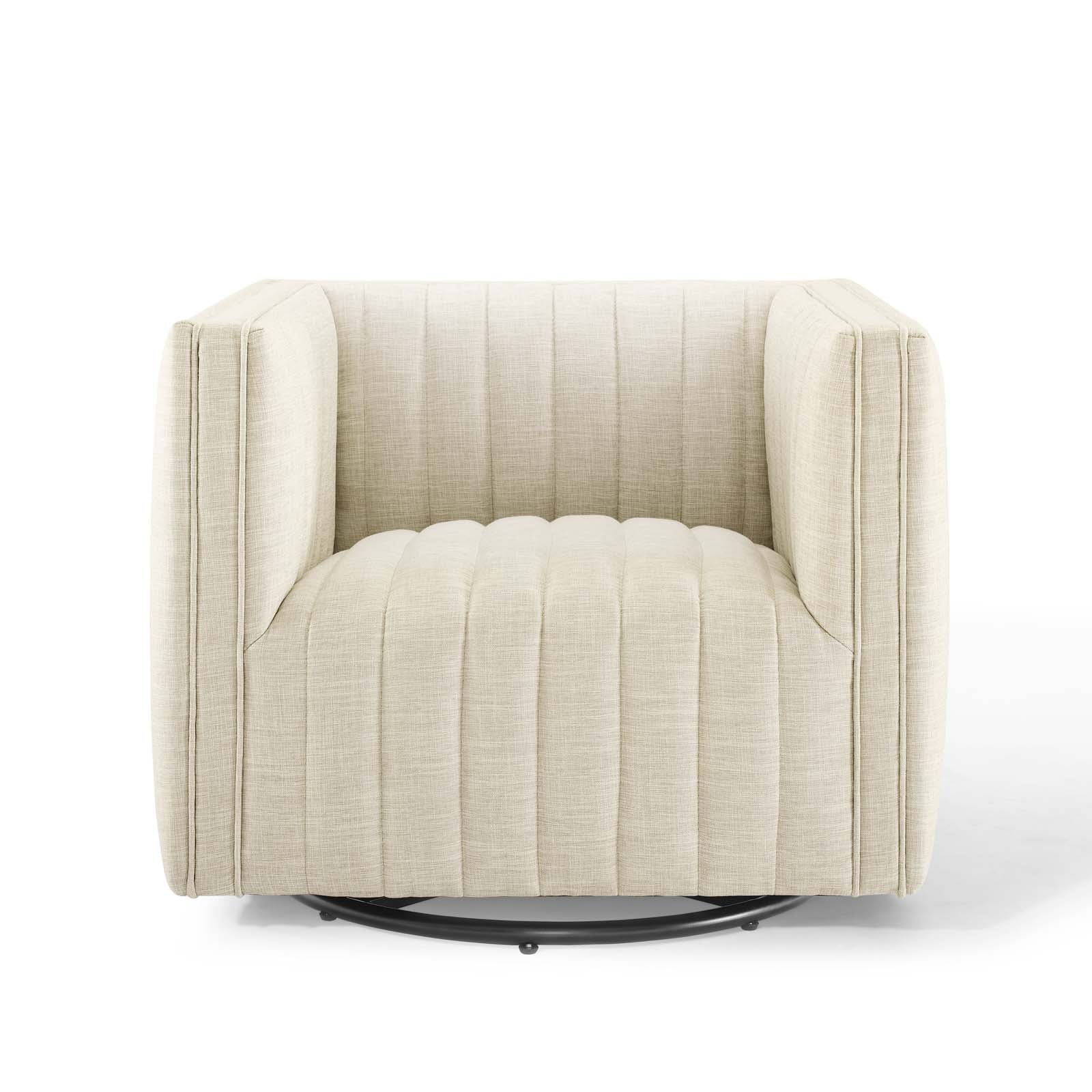 Conjure Tufted Swivel Upholstered Armchair - Image 6