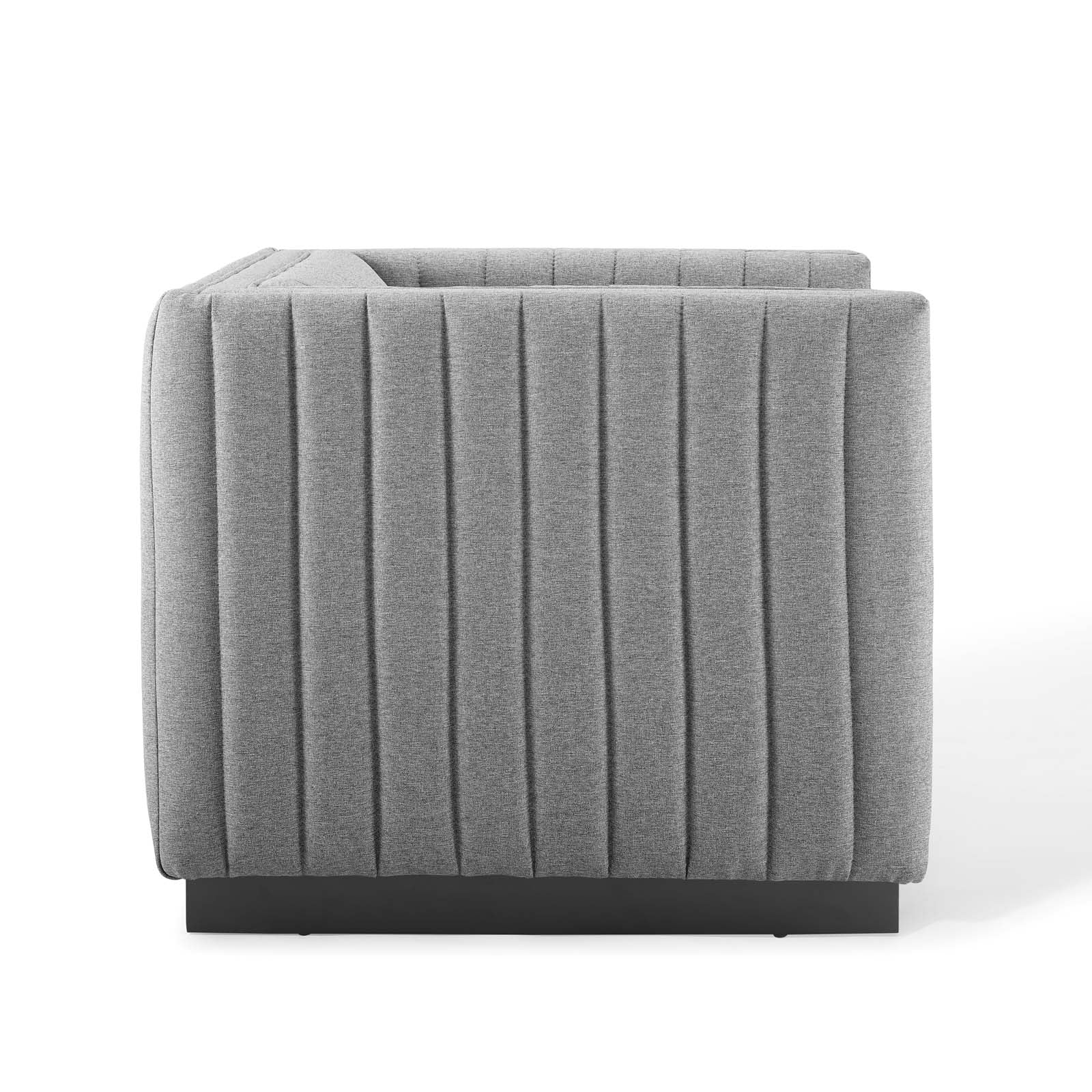 Conjure Tufted Upholstered Fabric Armchair - Image 5