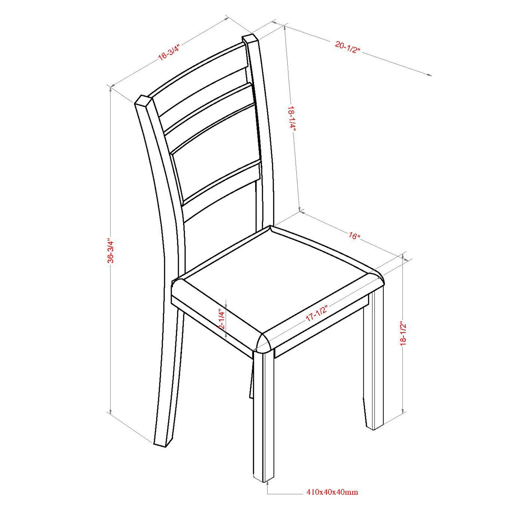 Conrad 5pc Dining Set in Black - Image 12