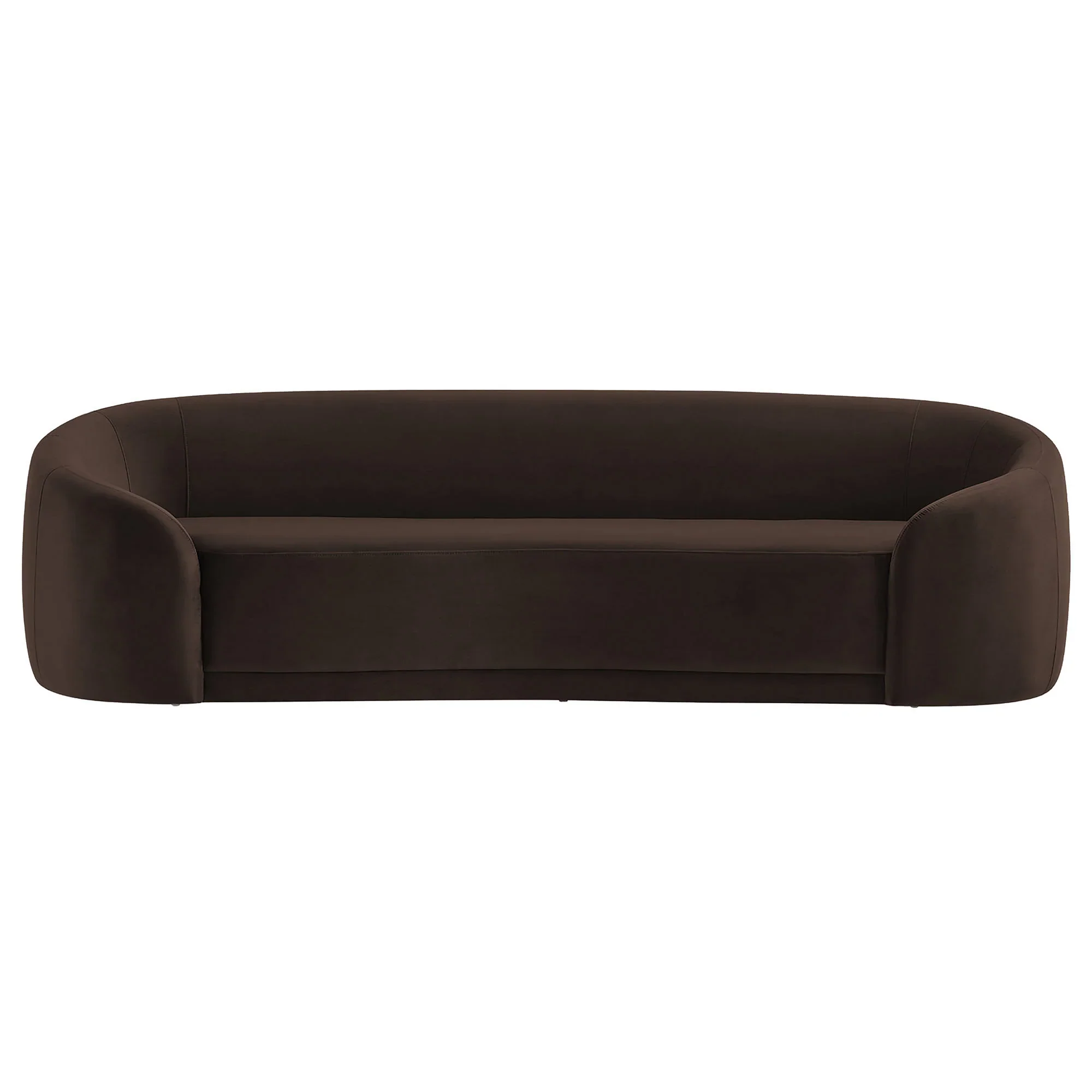 Contessa Curved Performance Velvet Sofa - Image 4