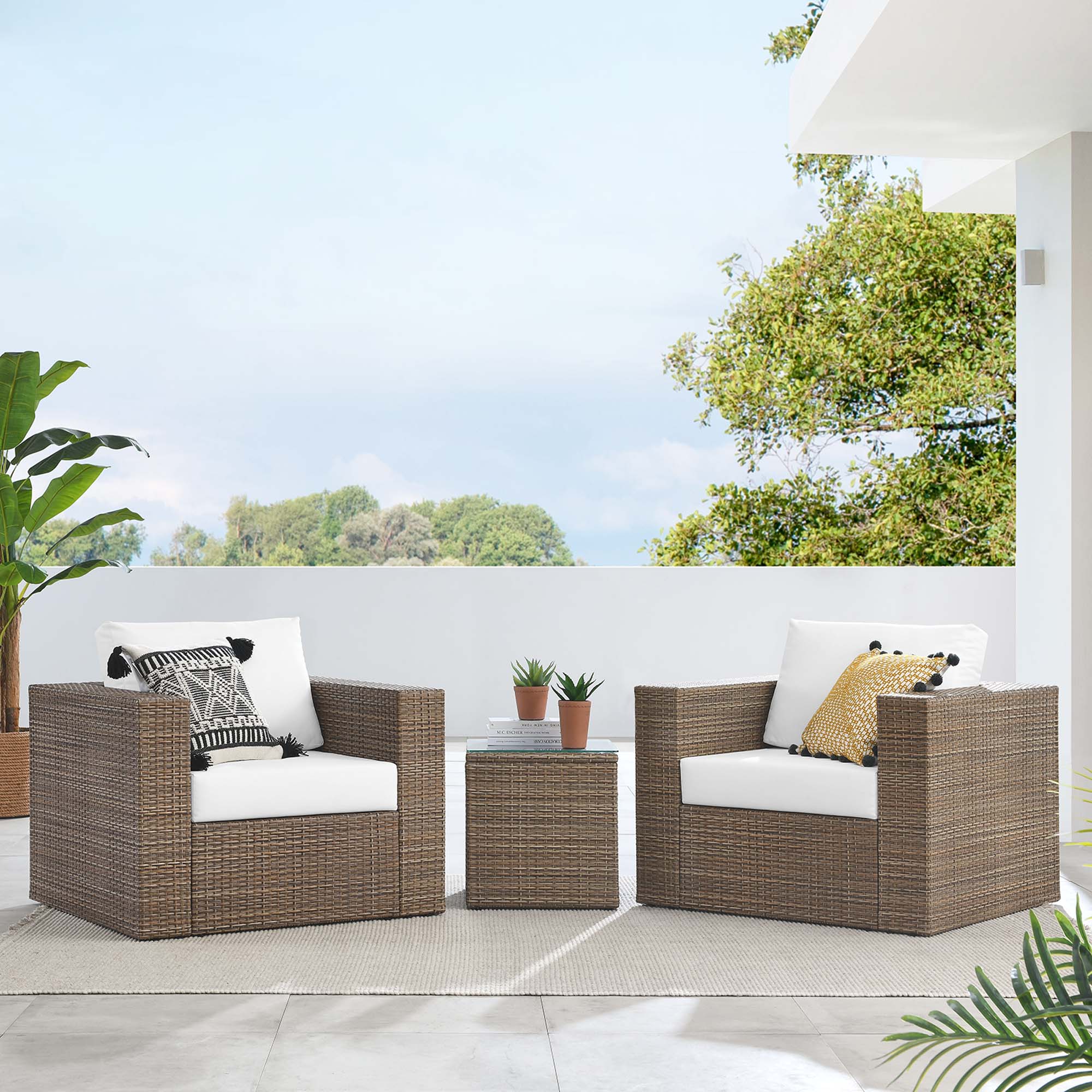 Convene 3-Piece Outdoor Patio Furniture Set - Image 2