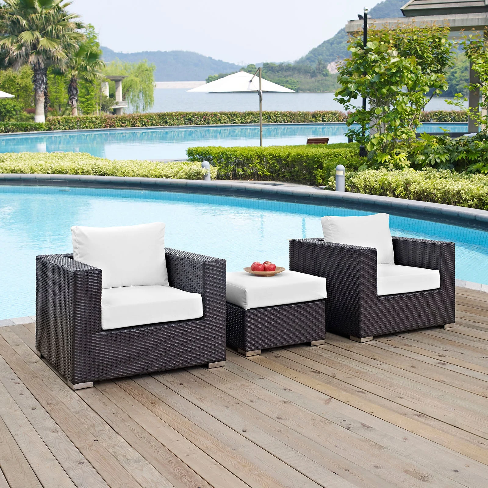 Convene 3 Piece Outdoor Patio Sofa Set - Image 20