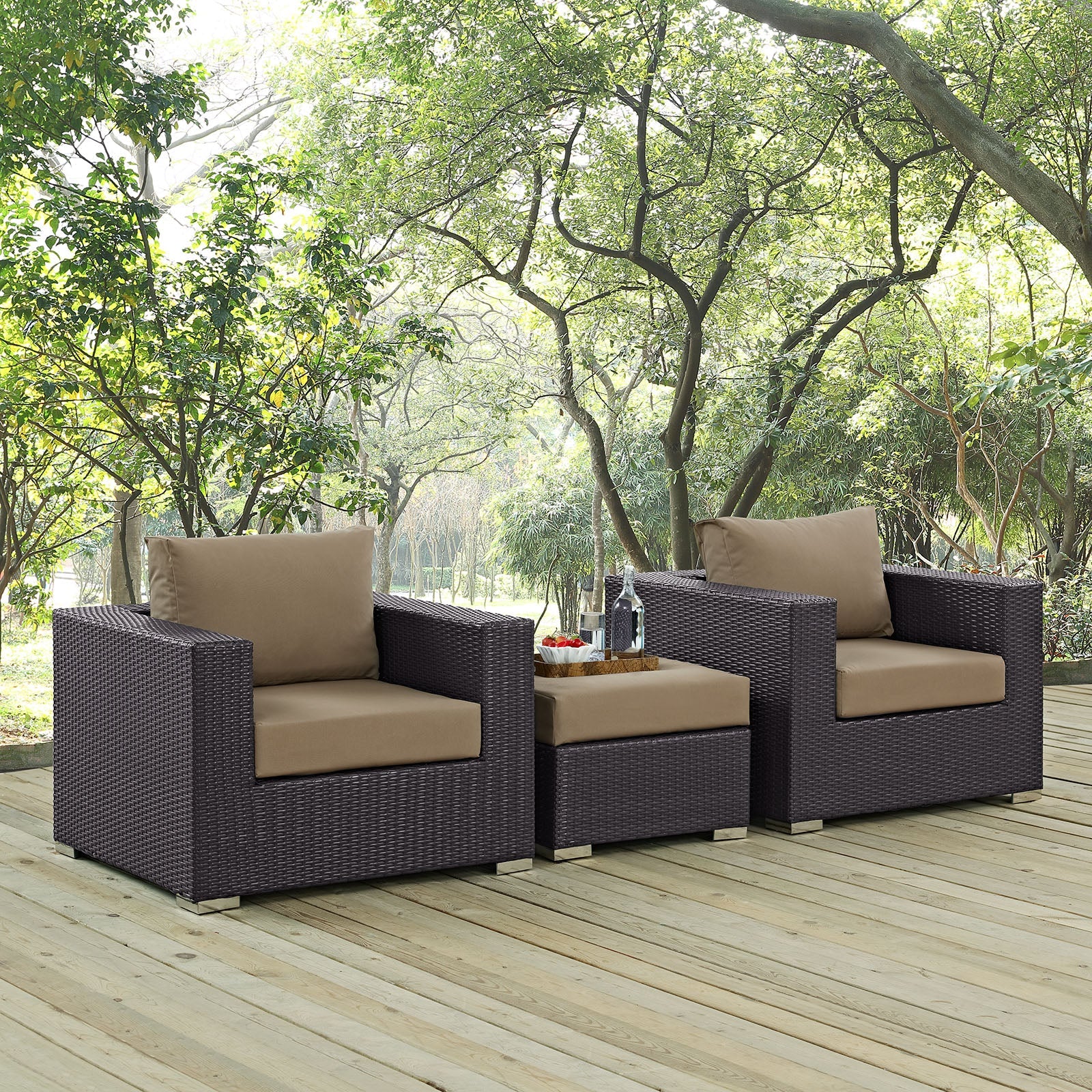 Convene 3 Piece Outdoor Patio Sofa Set - Image 8
