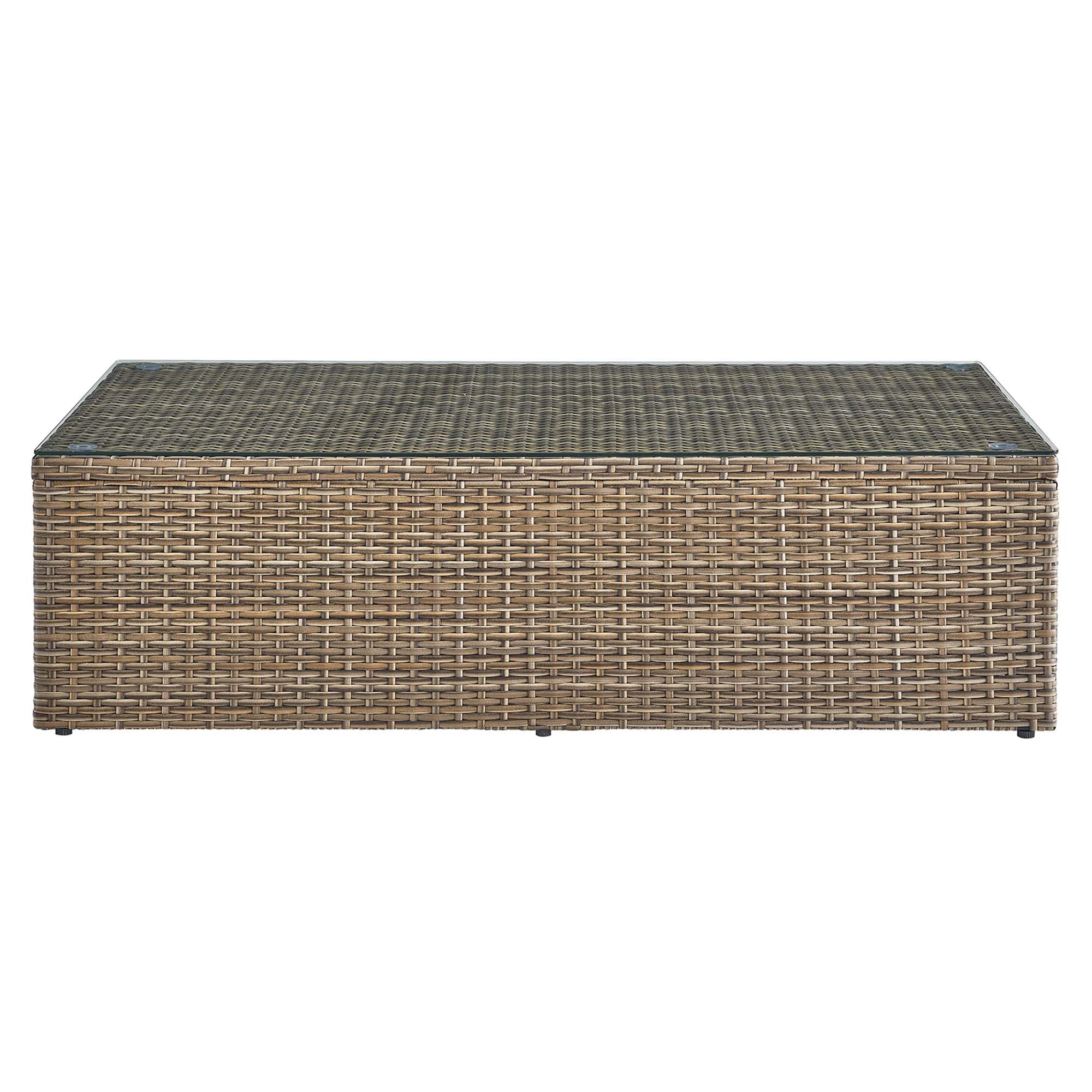Convene 4-Piece Outdoor Patio Furniture Set in Cappuccino White - Image 7
