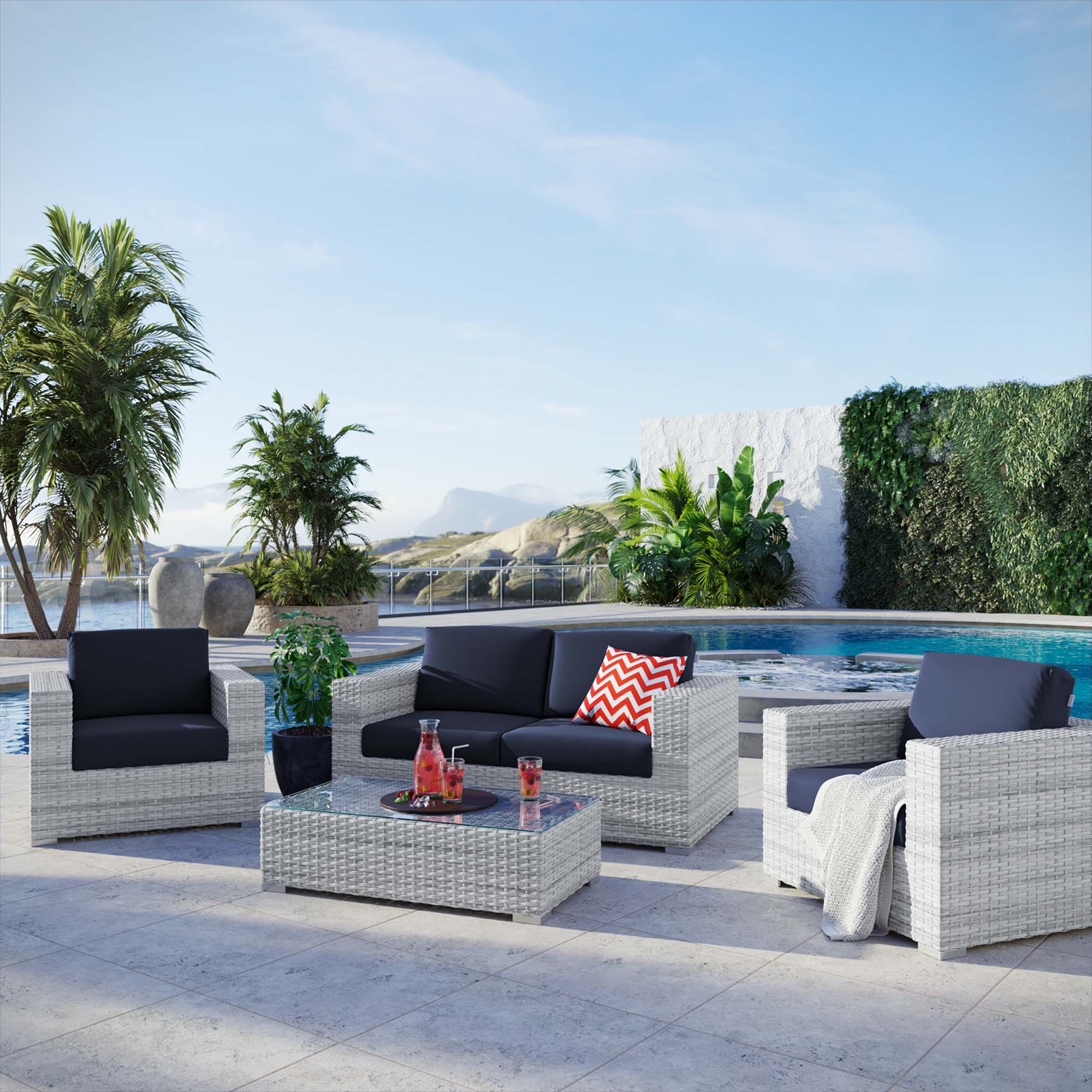 Convene 4-Piece Outdoor Patio Set - Image 14