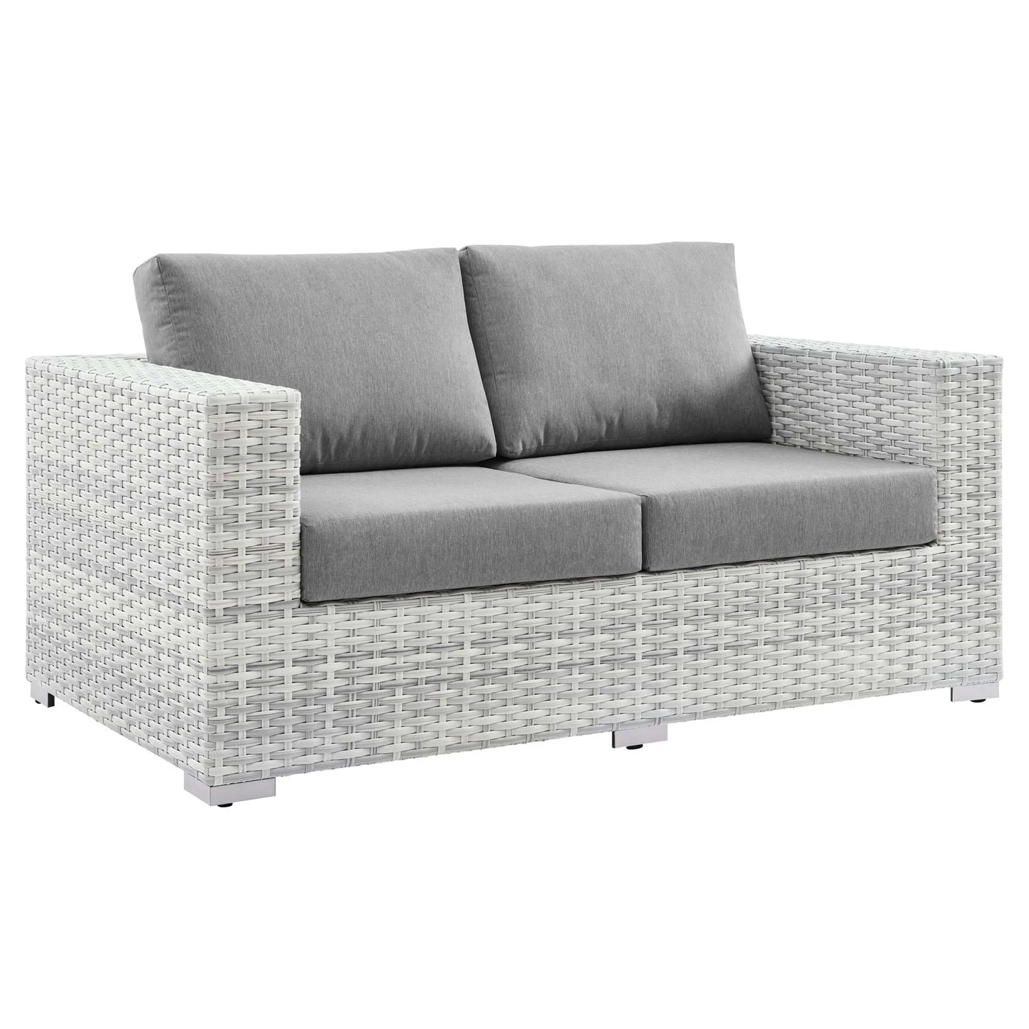 Convene 4-Piece Outdoor Patio Set in Light Gray Gray - Image 5