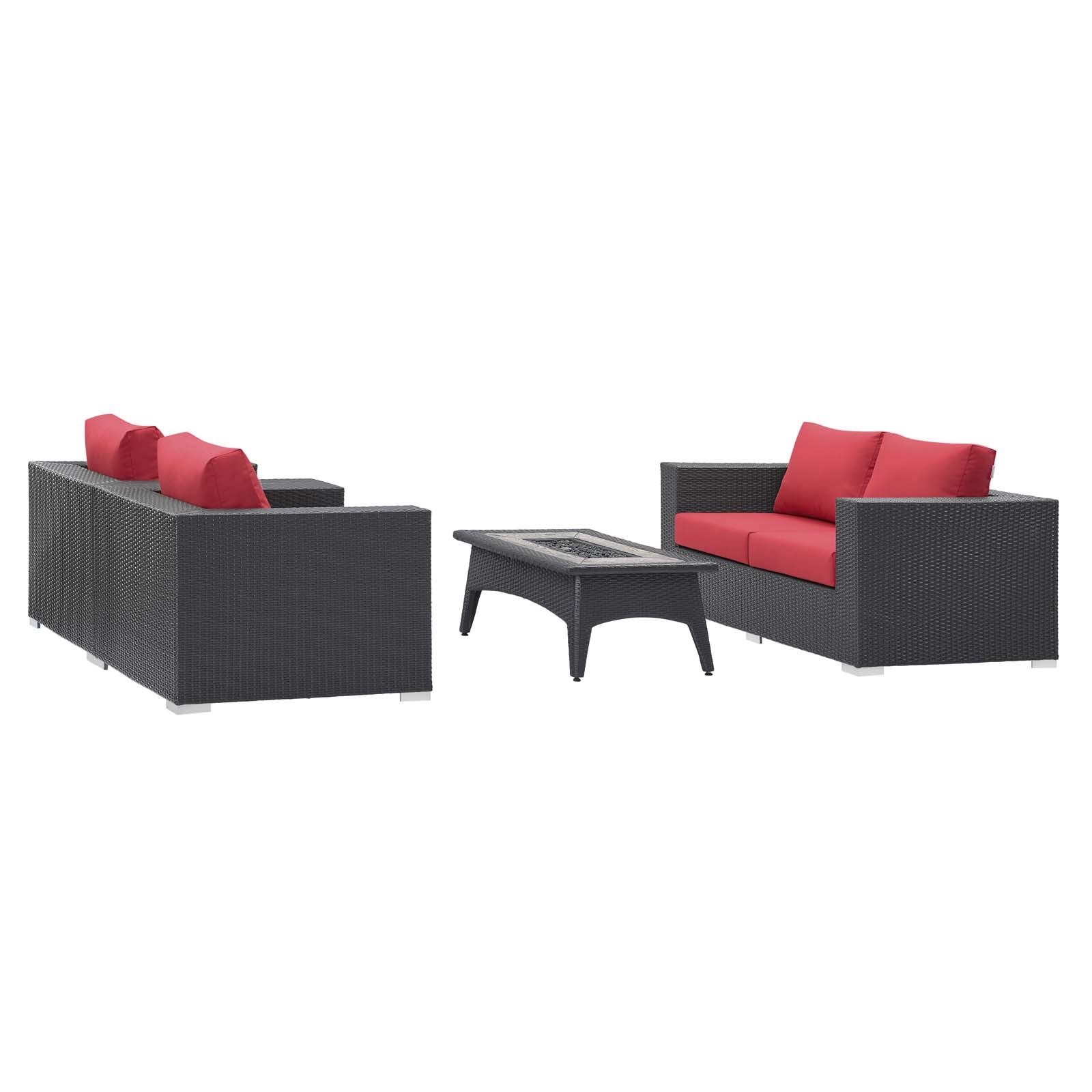 Convene 4 Piece Set Outdoor Patio with Fire Pit - Image 14