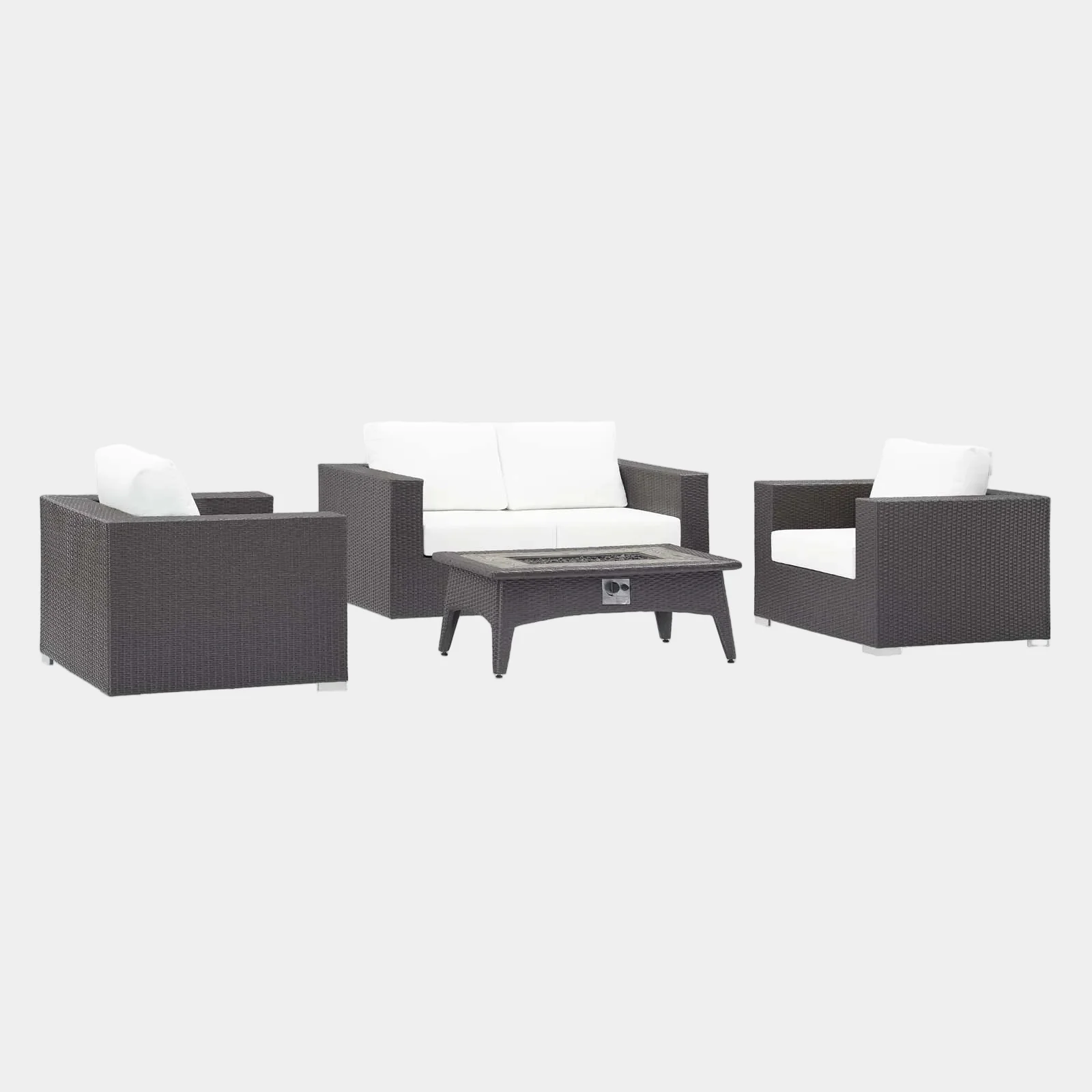 Convene 4 Piece Set Outdoor Patio with Fire Pit - Image 23