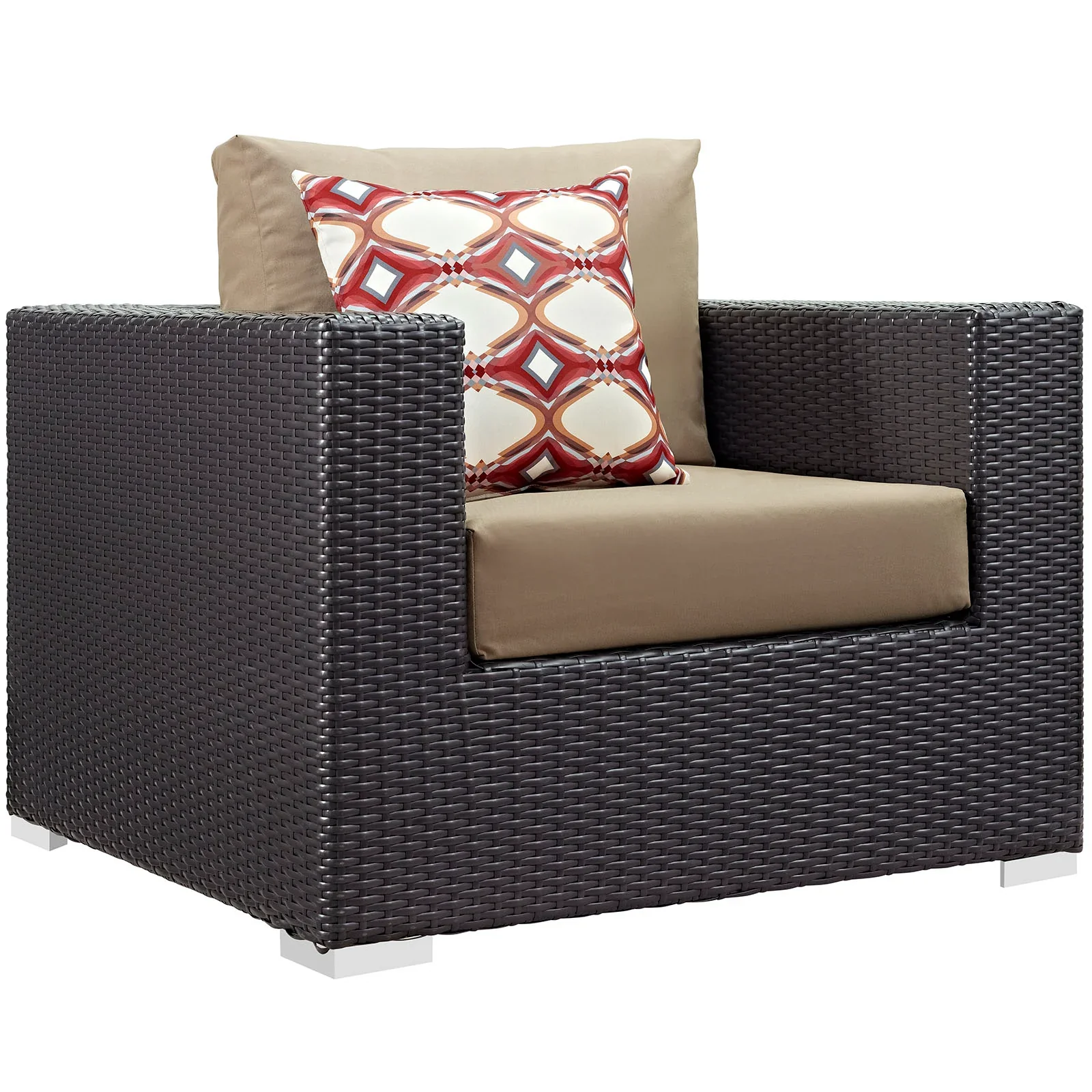 Convene 5 Piece Outdoor Patio Sectional Set - Image 3