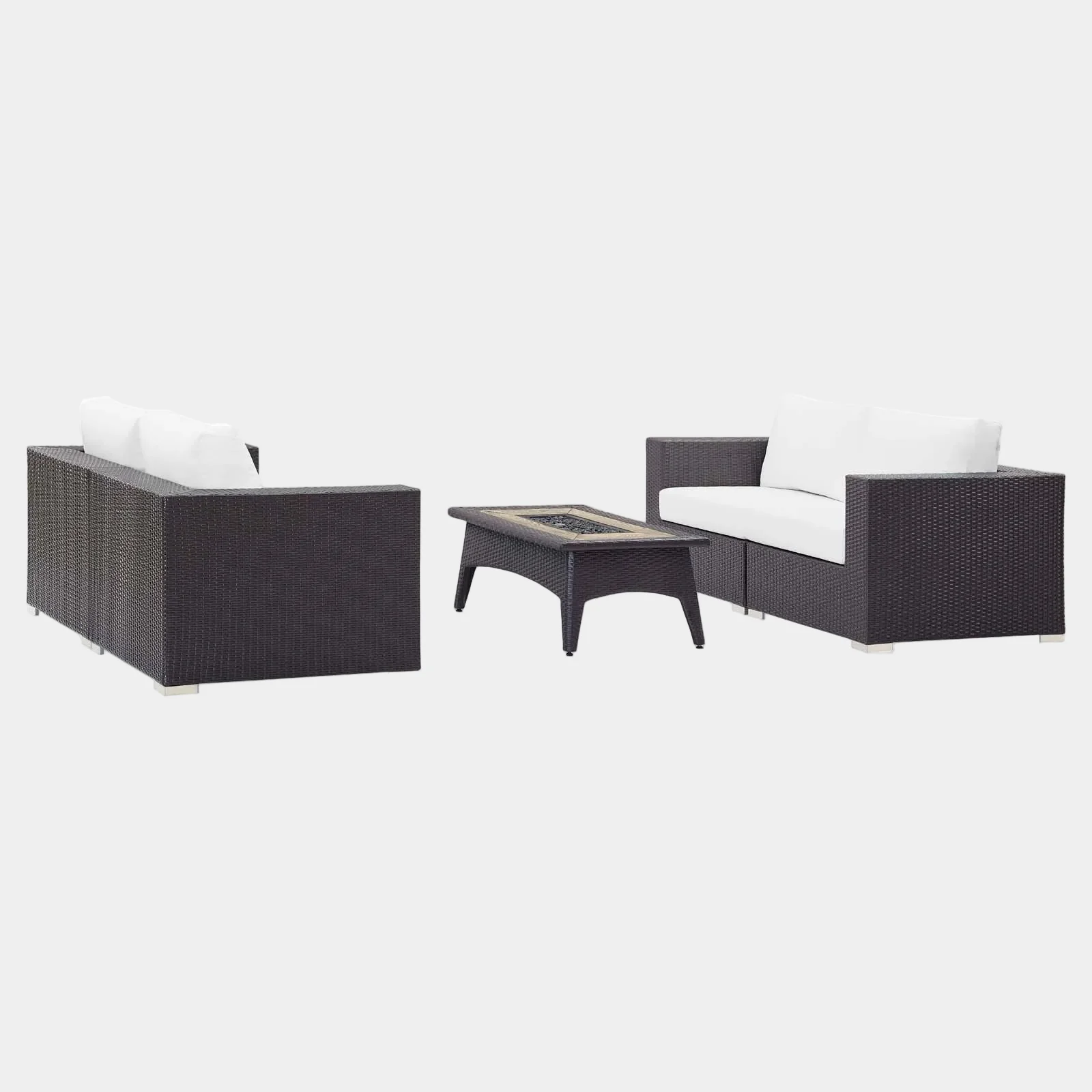 Convene 5 Piece Set Outdoor Patio with Fire Pit - Image 33