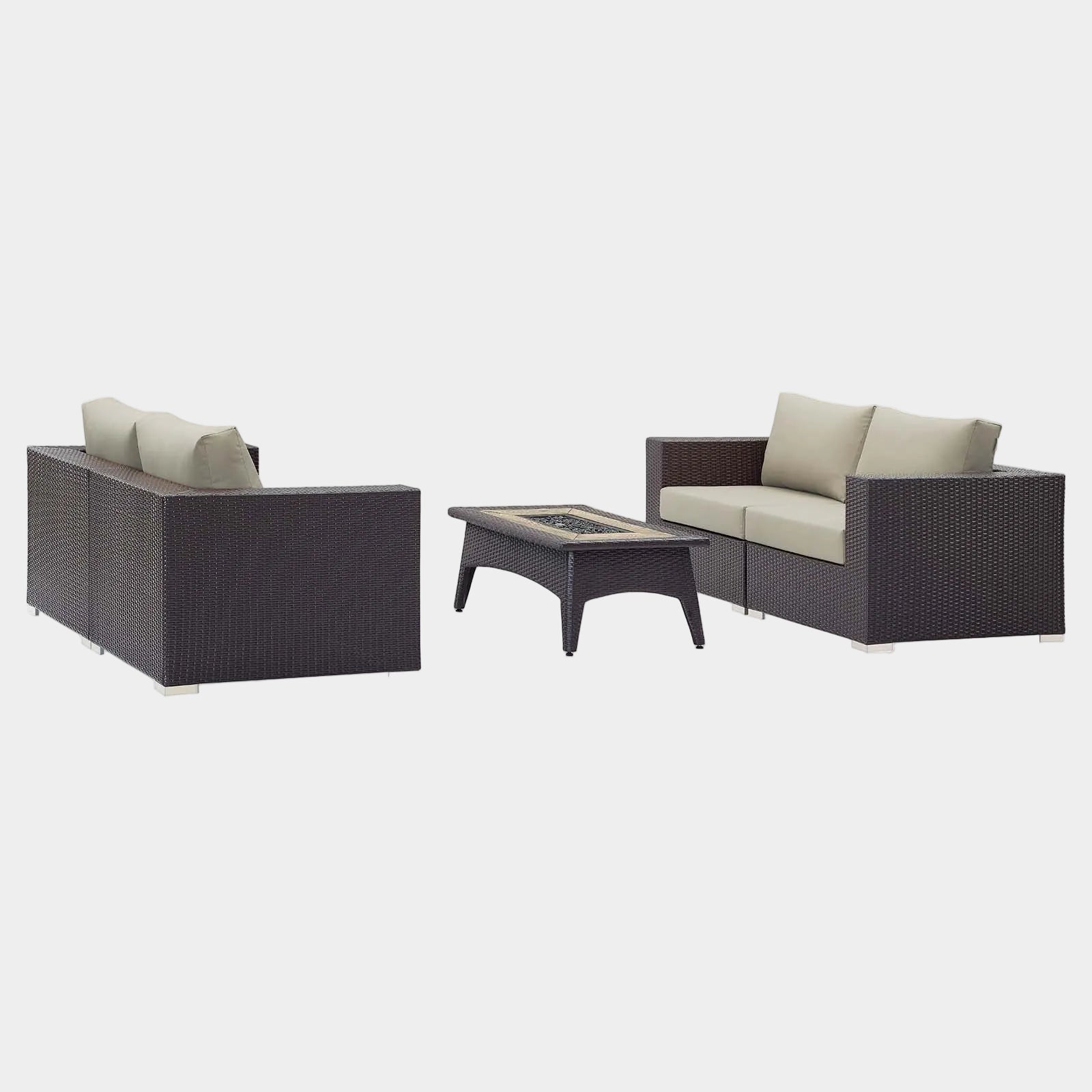 Convene 5 Piece Set Outdoor Patio with Fire Pit - Image 9