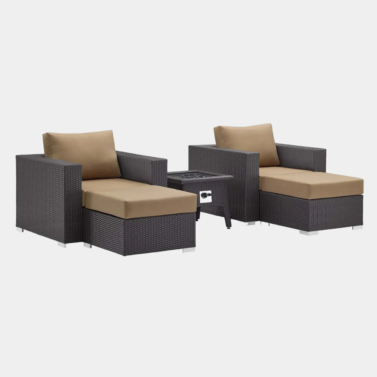 Convene 5 Piece Set Outdoor Patio with Fire Pit - Image 21