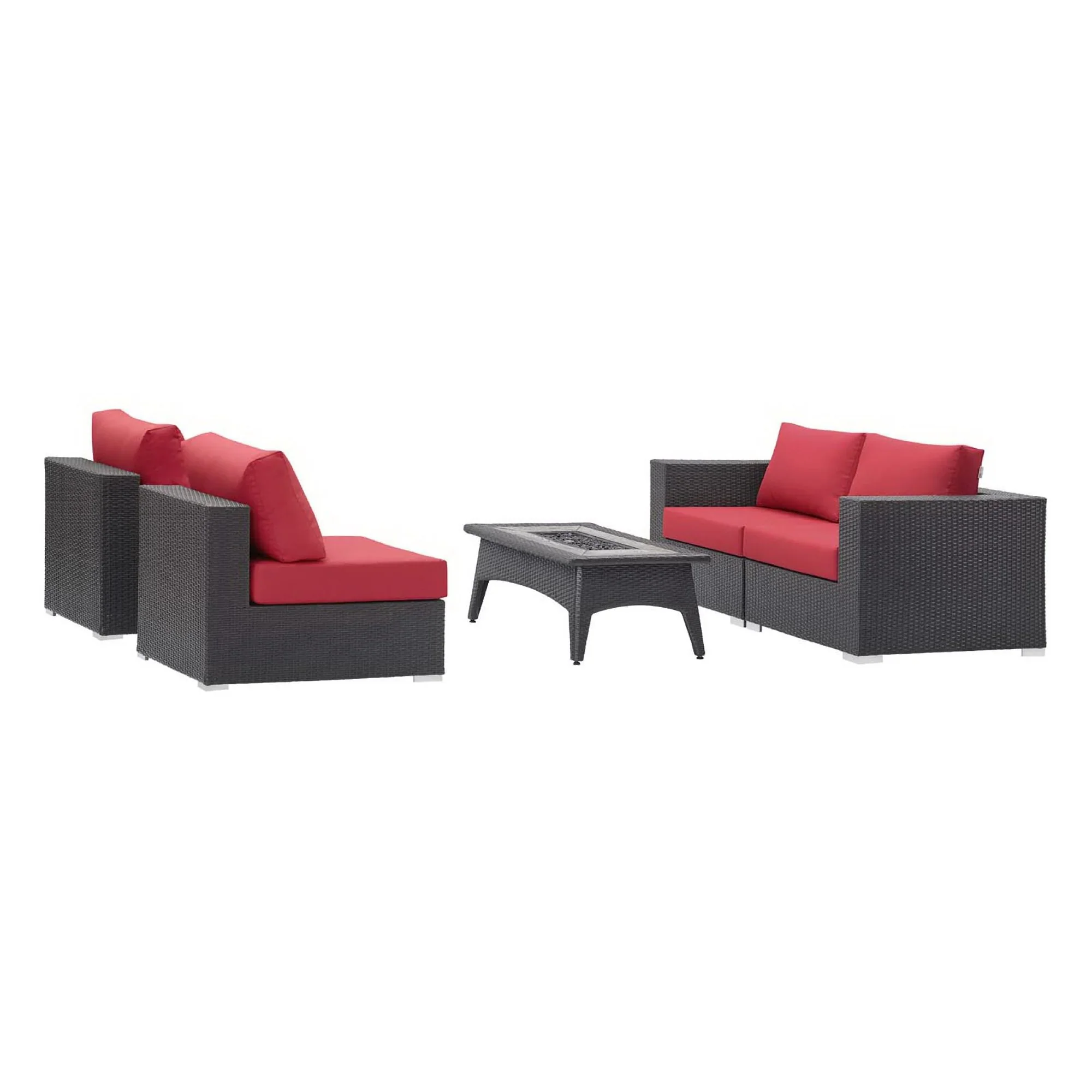 Convene 5 Piece Set Outdoor with Fire Pit - Image 30