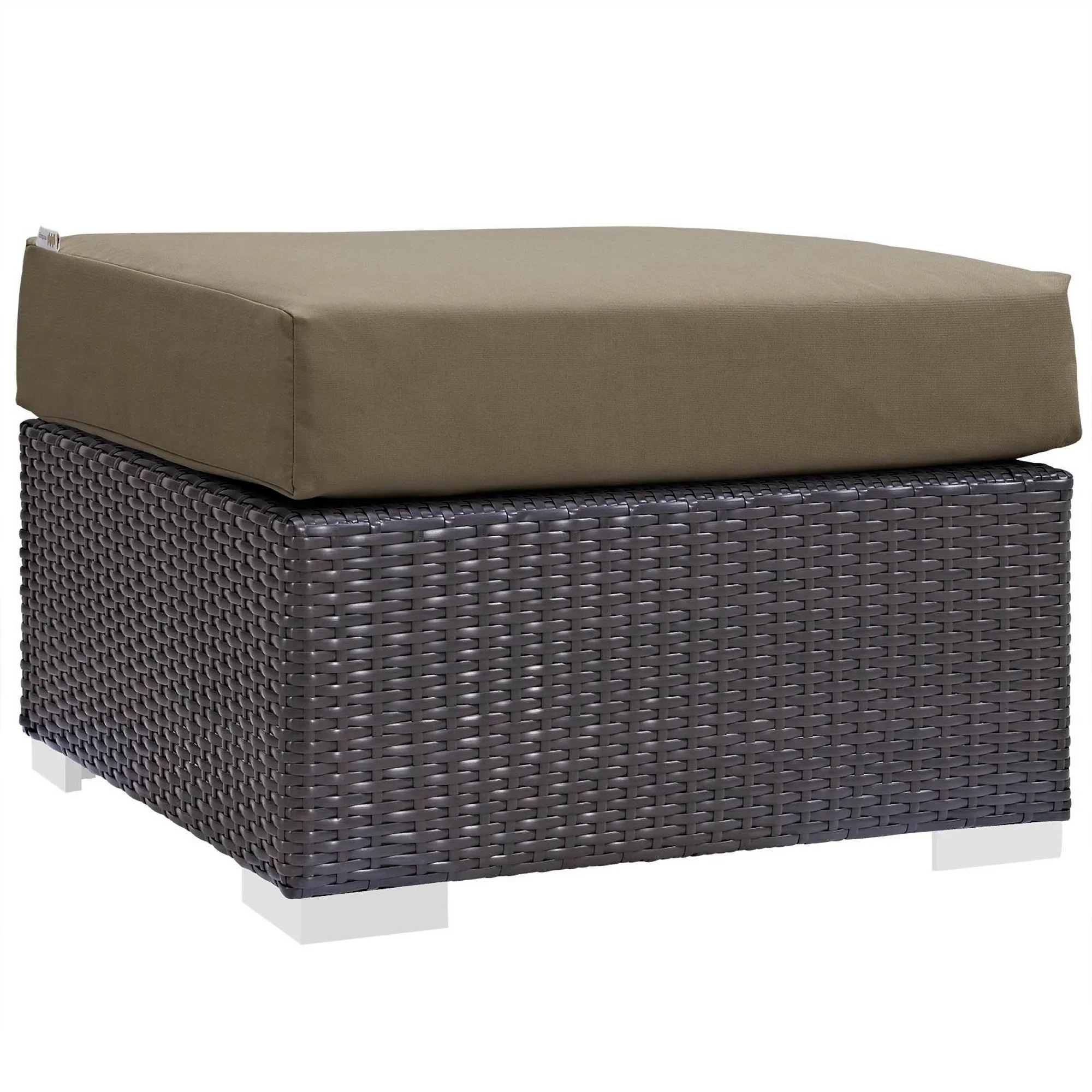 Convene 6 Piece Outdoor Sectional Set in Espresso Mocha - Image 5