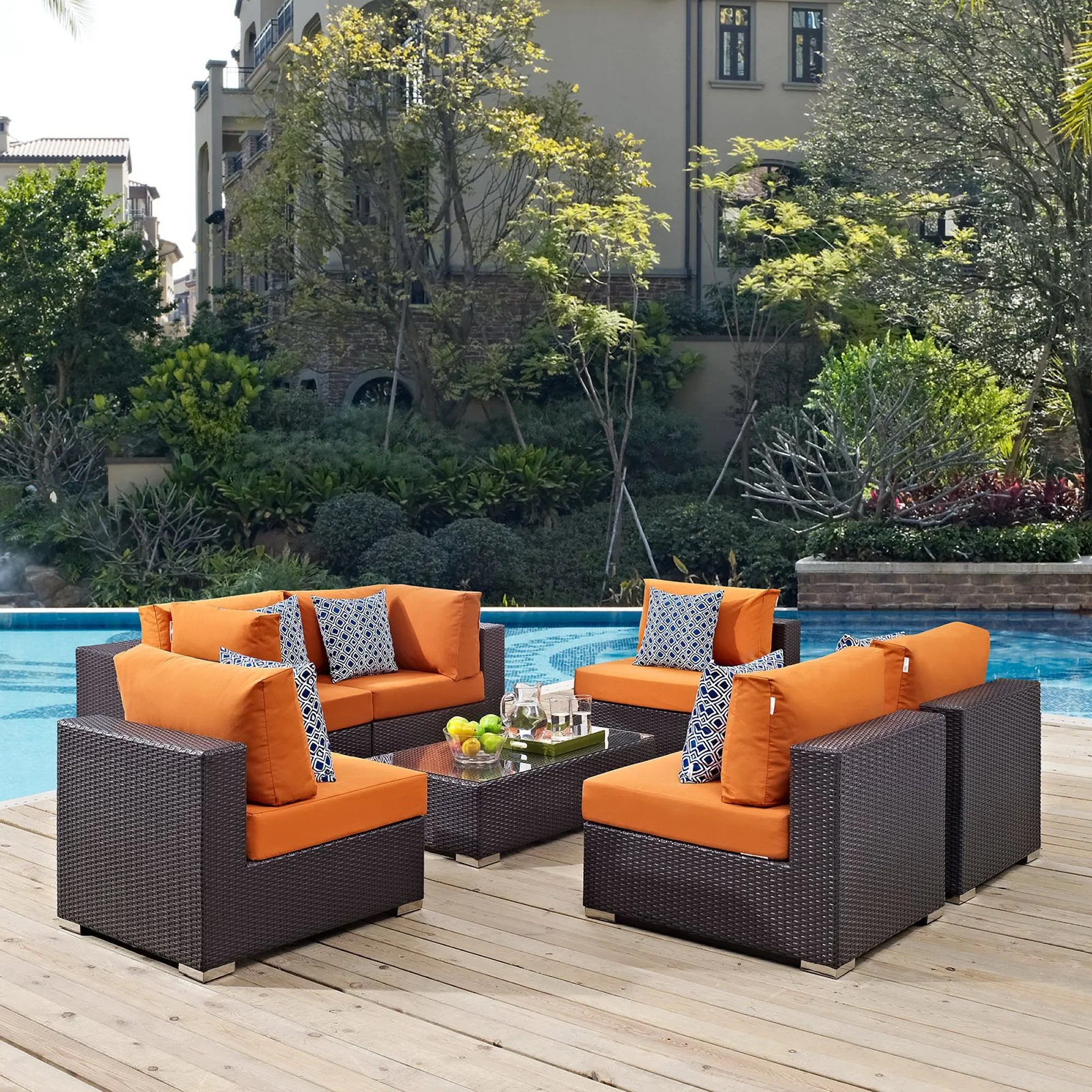 Convene 7 Piece Outdoor Sectional Set - Image 2