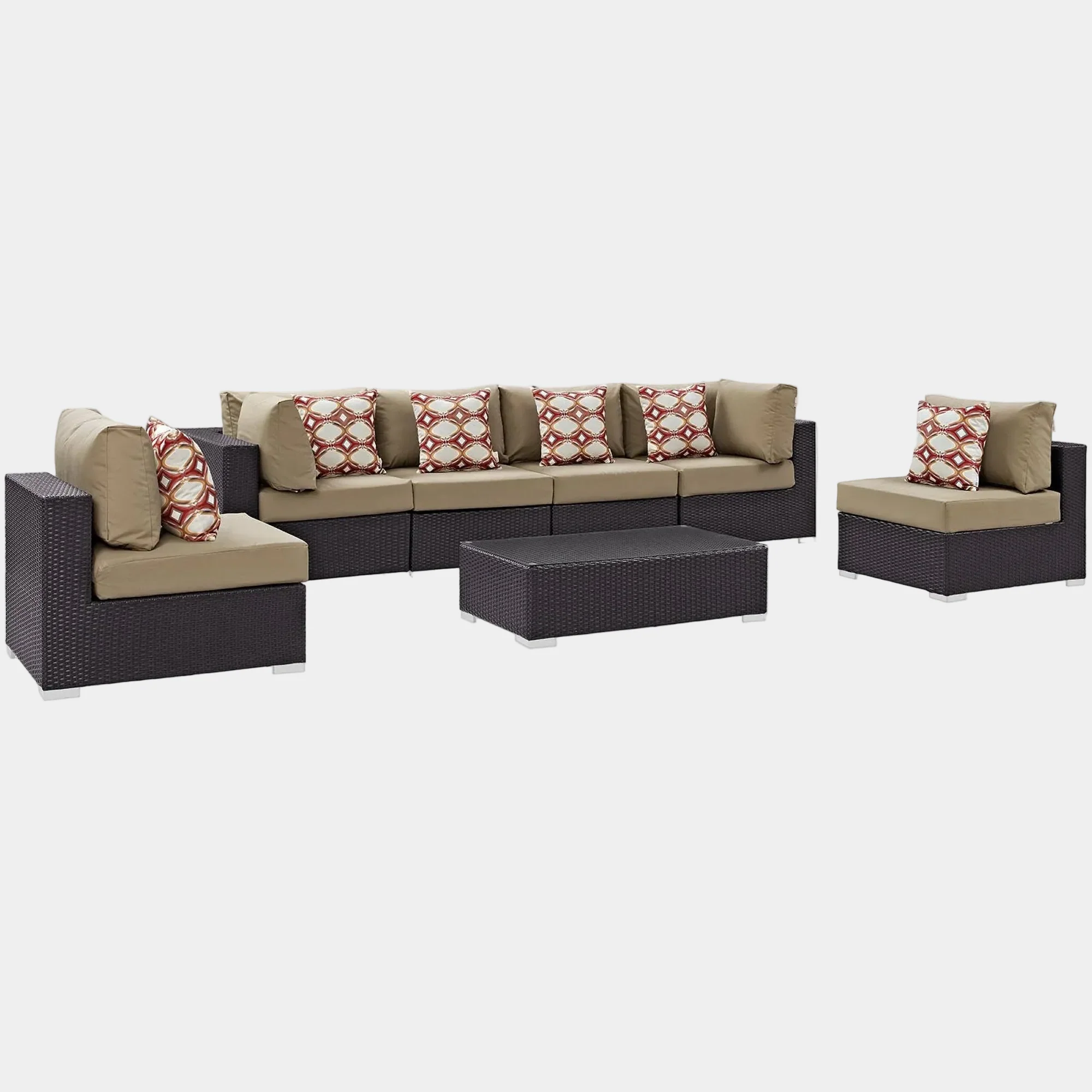Convene 7 Piece Outdoor Sectional Set - Image 6
