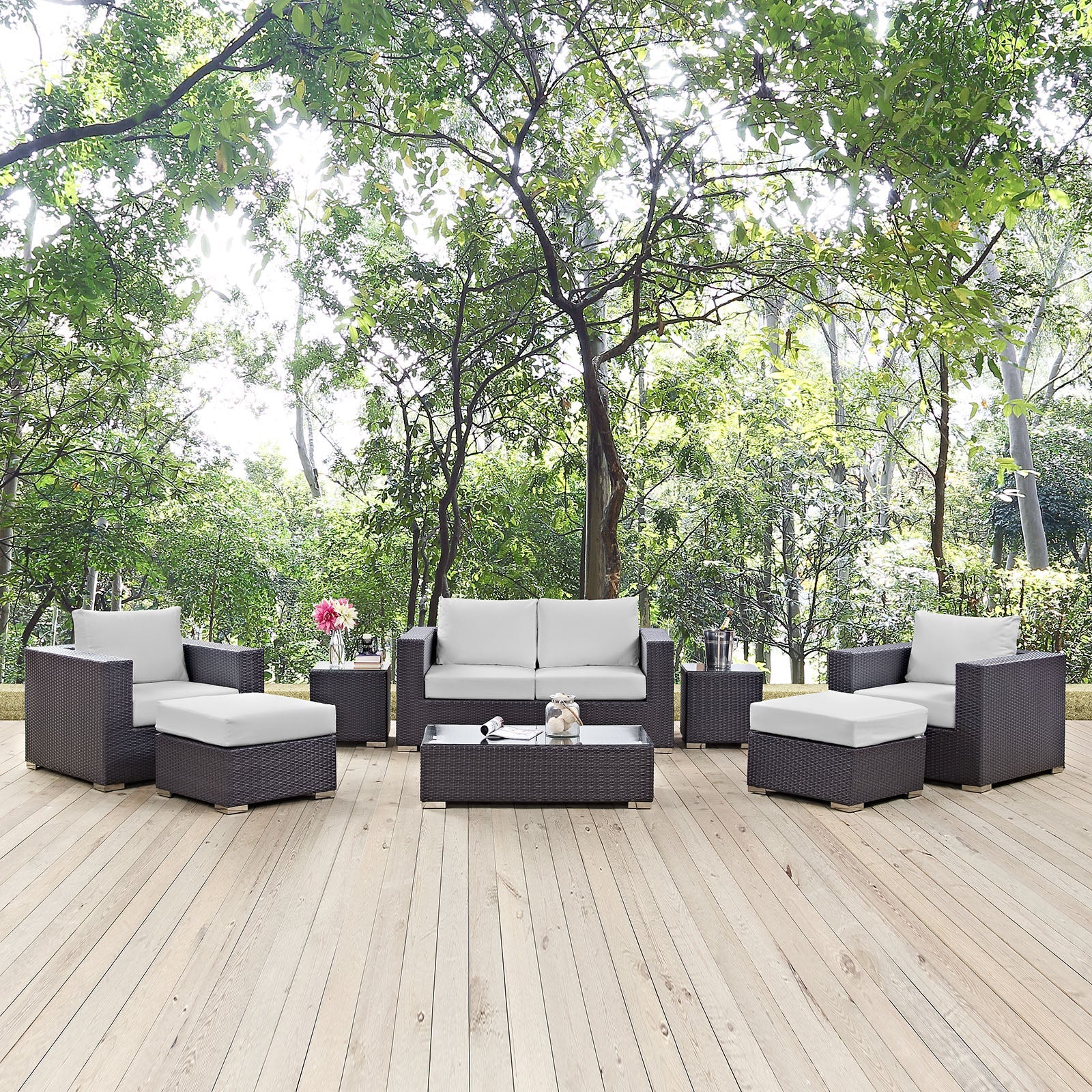 Convene 8 Piece Outdoor Patio Sofa Set - Image 11