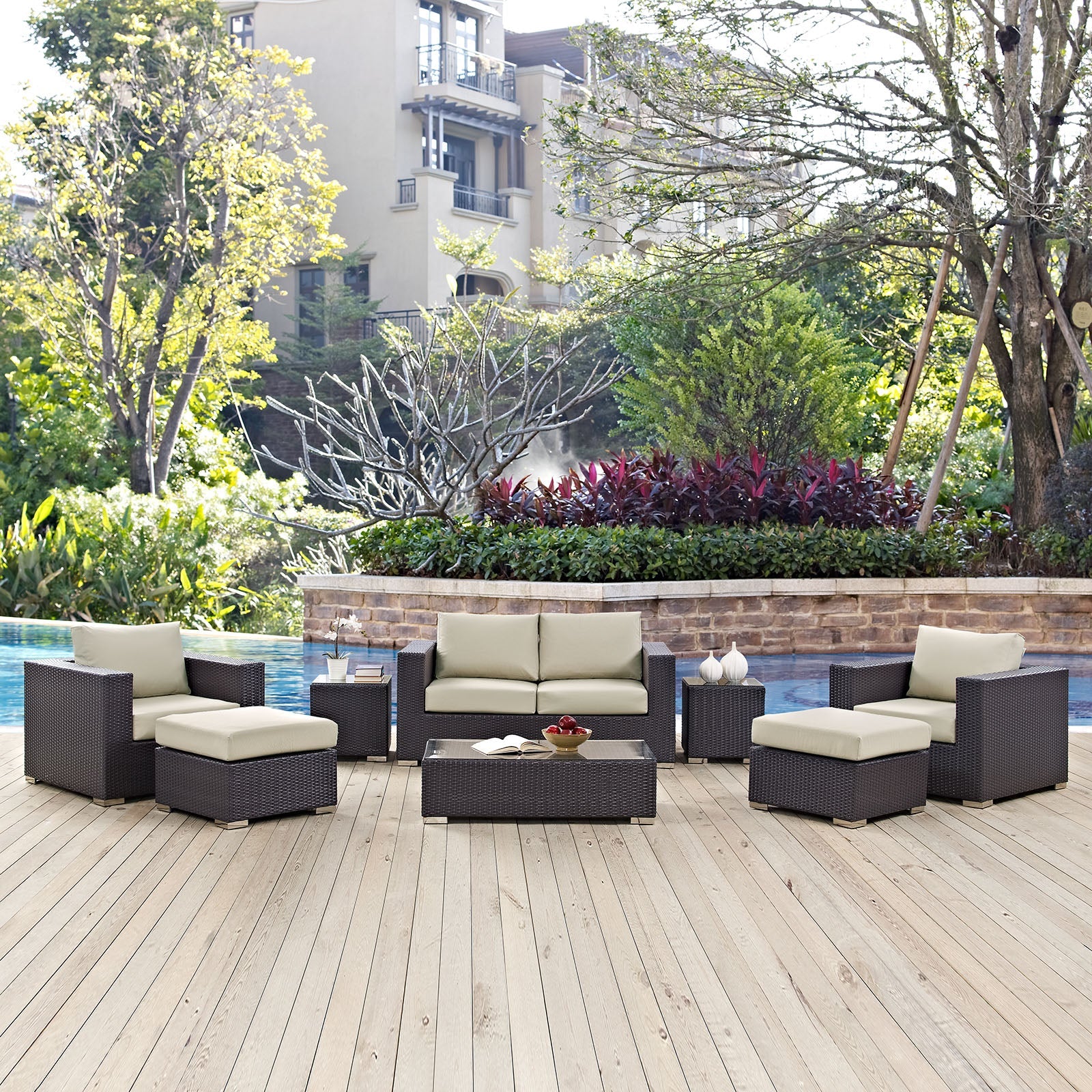 Convene 8 Piece Outdoor Patio Sofa Set - Image 2