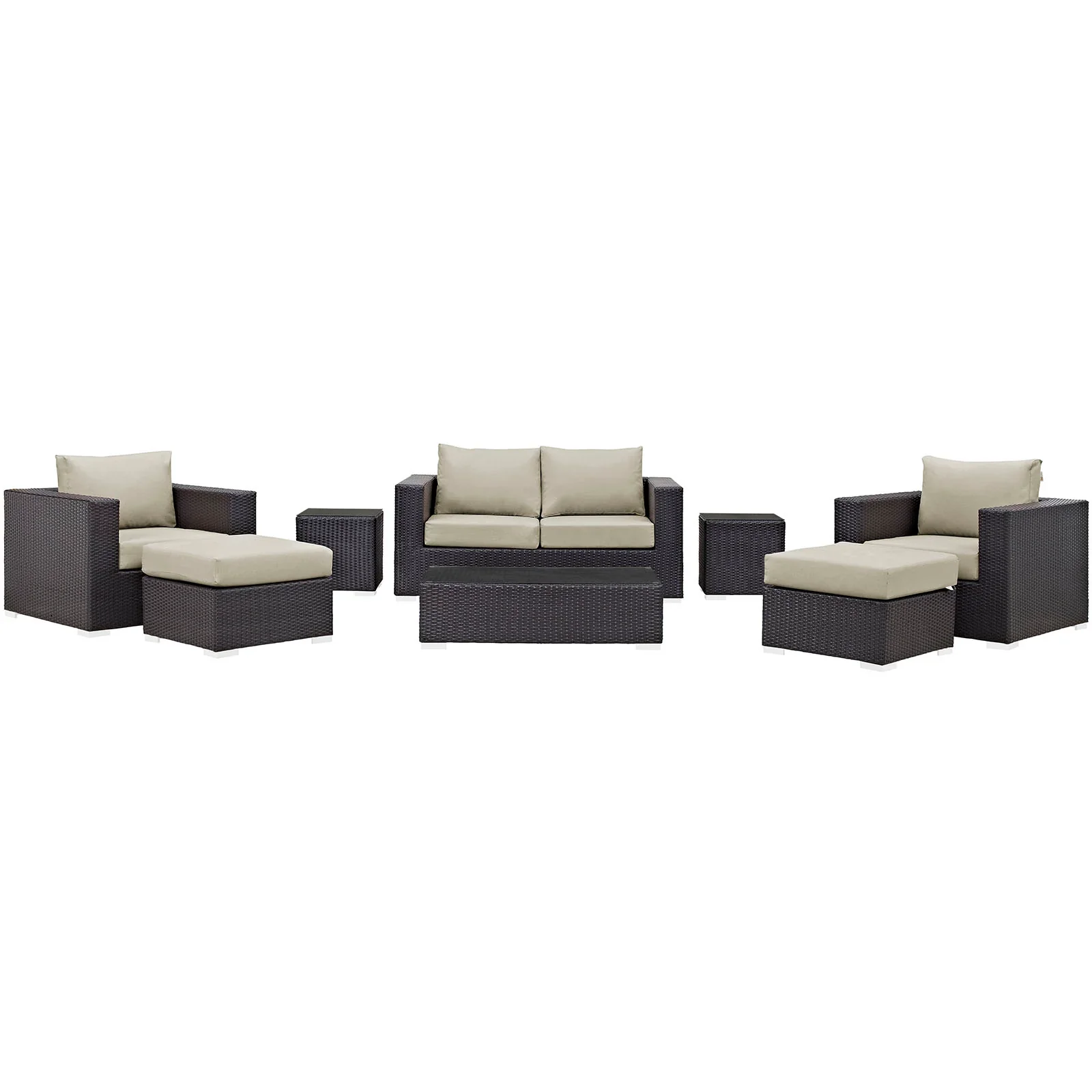 Convene 8 Piece Outdoor Patio Sofa Set - Image 3