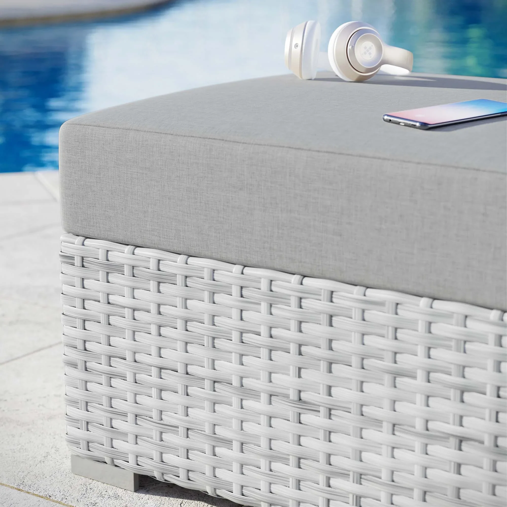 Convene Outdoor Ottoman - Image 3
