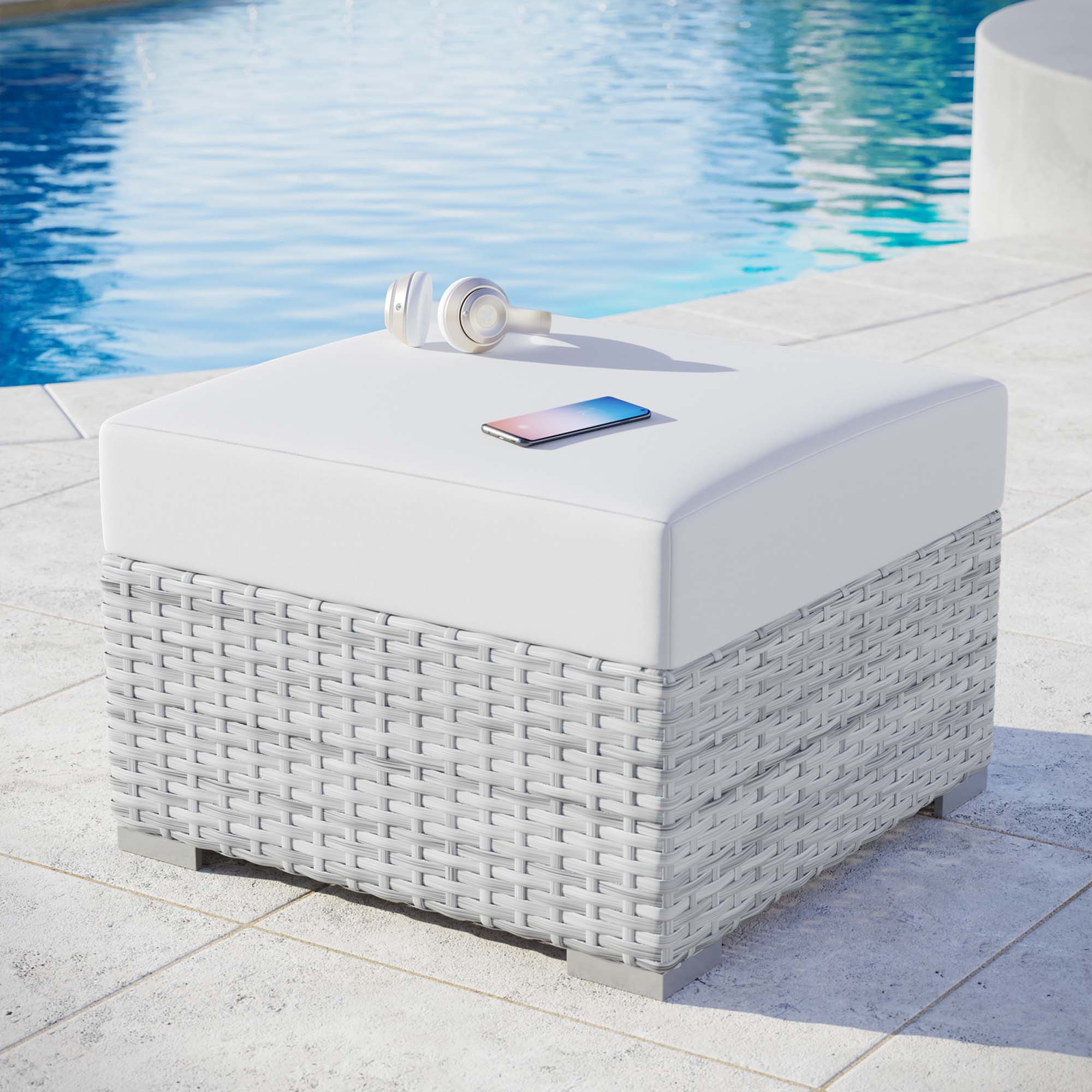 Convene Outdoor Ottoman - Image 8