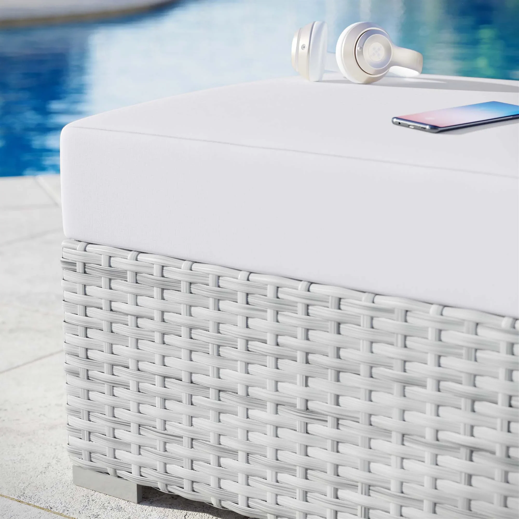 Convene Outdoor Ottoman - Image 9