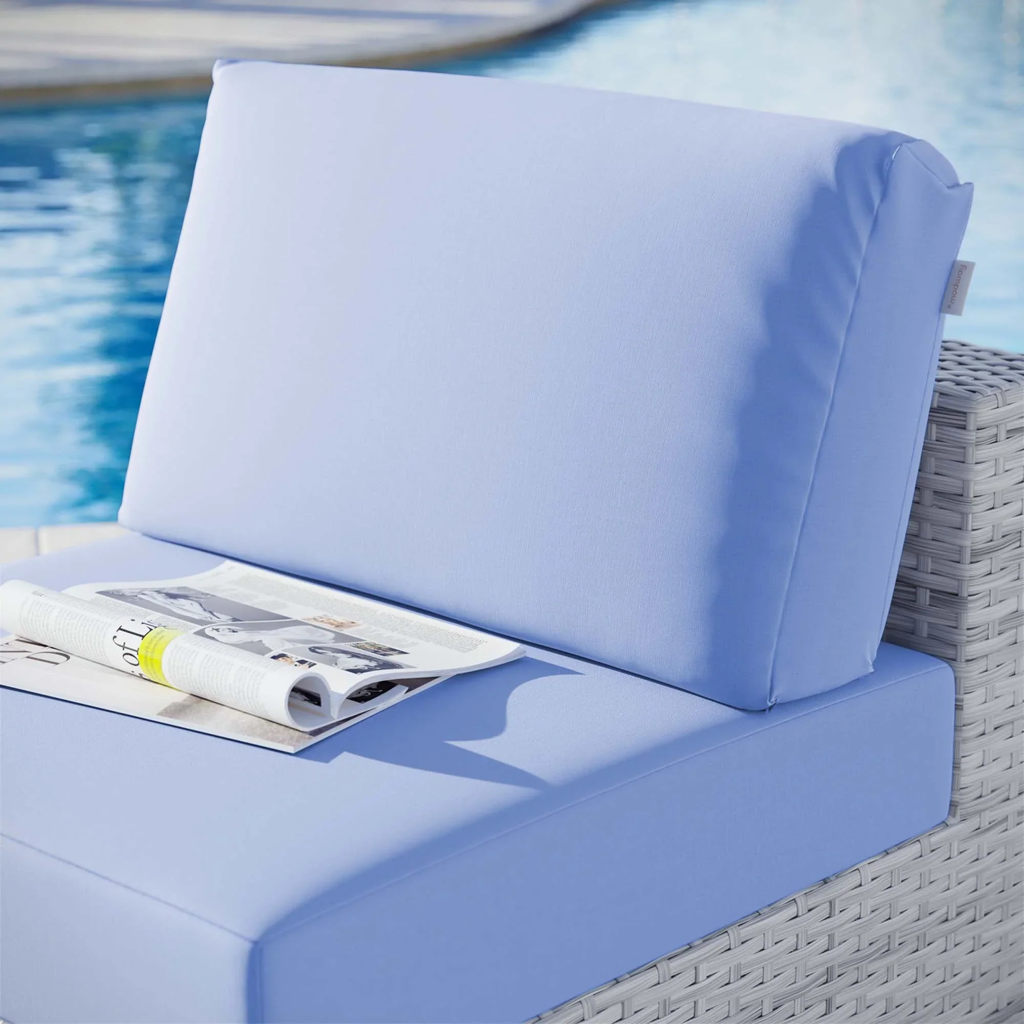 Convene Outdoor Patio Armless Chair - Image 11