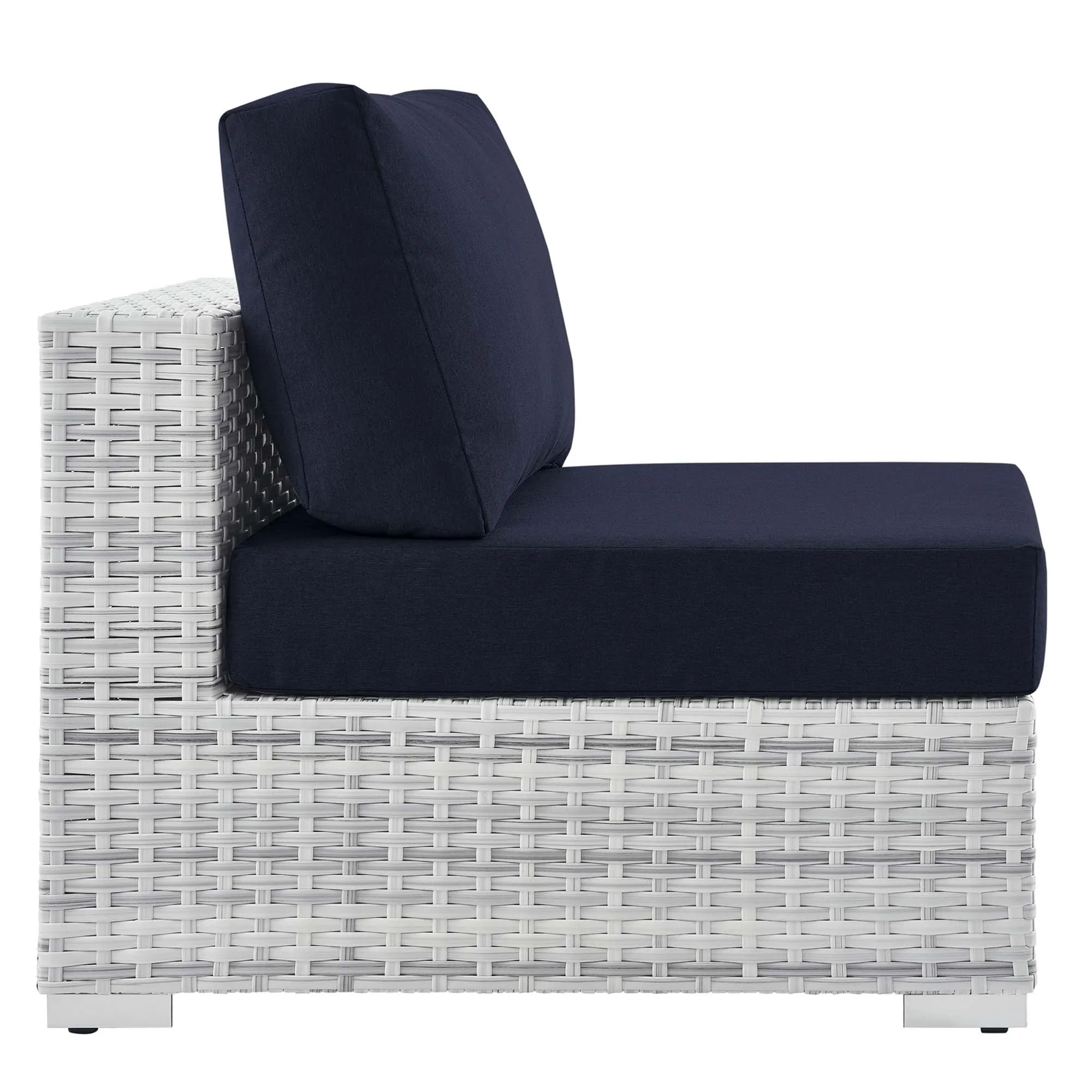 Convene Outdoor Patio Armless Chair - Image 21