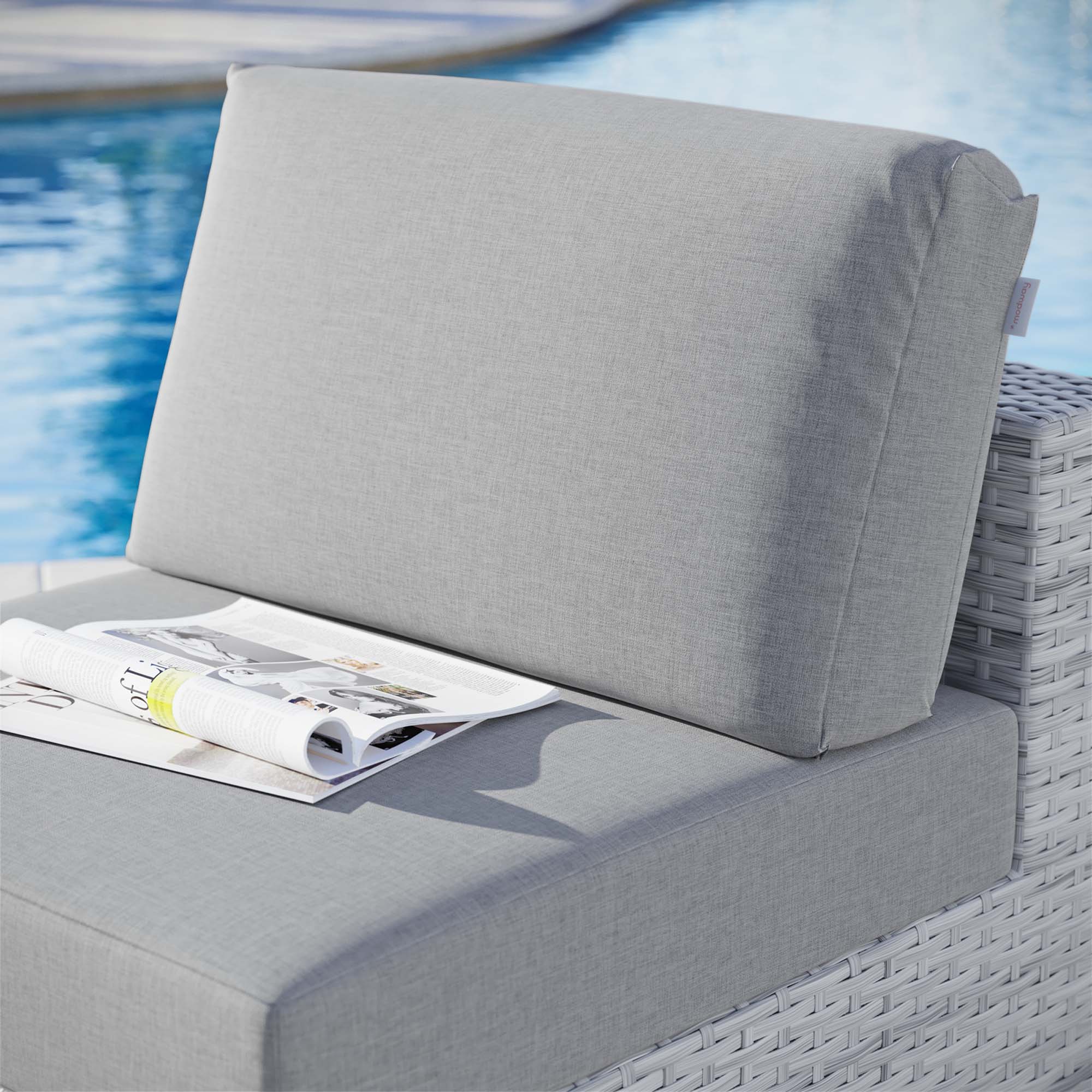 Convene Outdoor Patio Armless Chair - Image 3