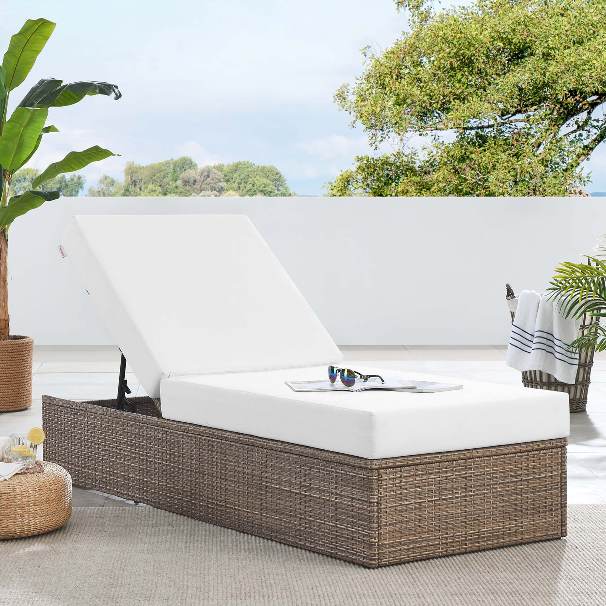 Convene Outdoor Patio Chaise Lounge Chair - Image 12