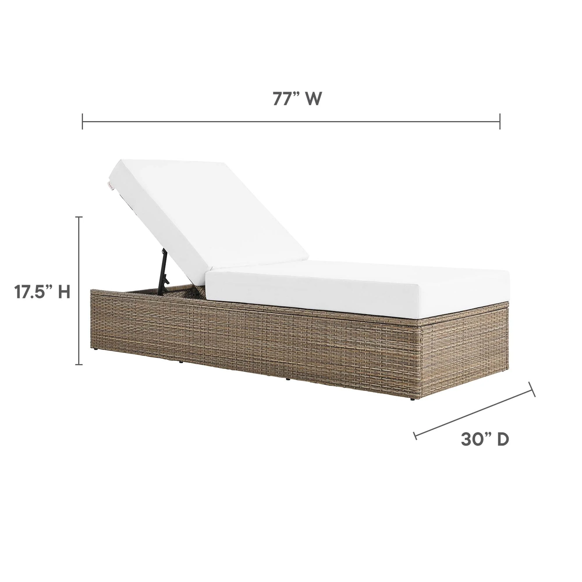 Convene Outdoor Patio Chaise Lounge Chair - Image 19