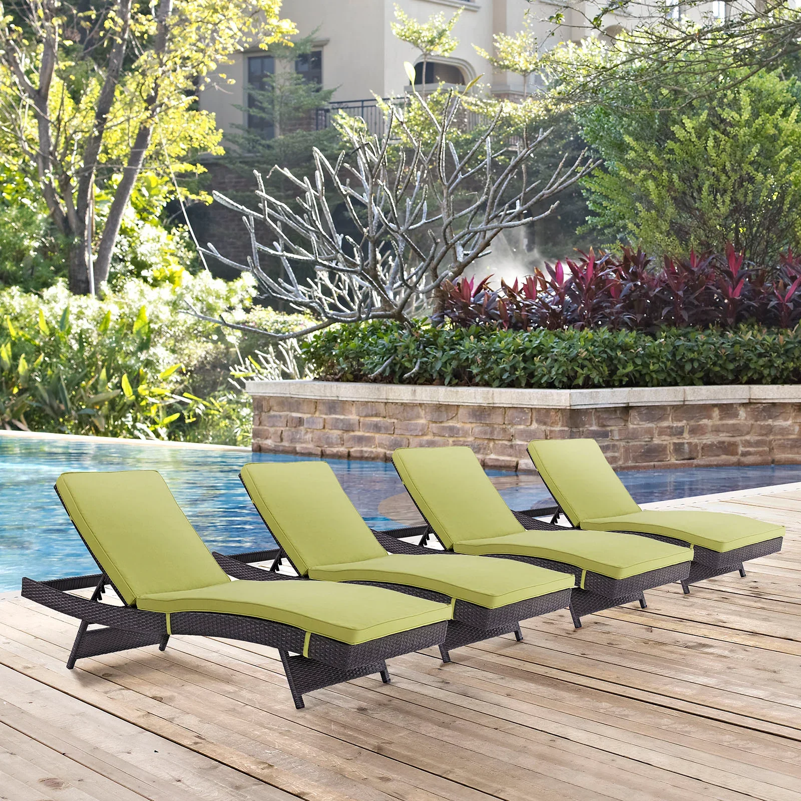 Convene Outdoor Patio Chaise Set of 4 - Image 12