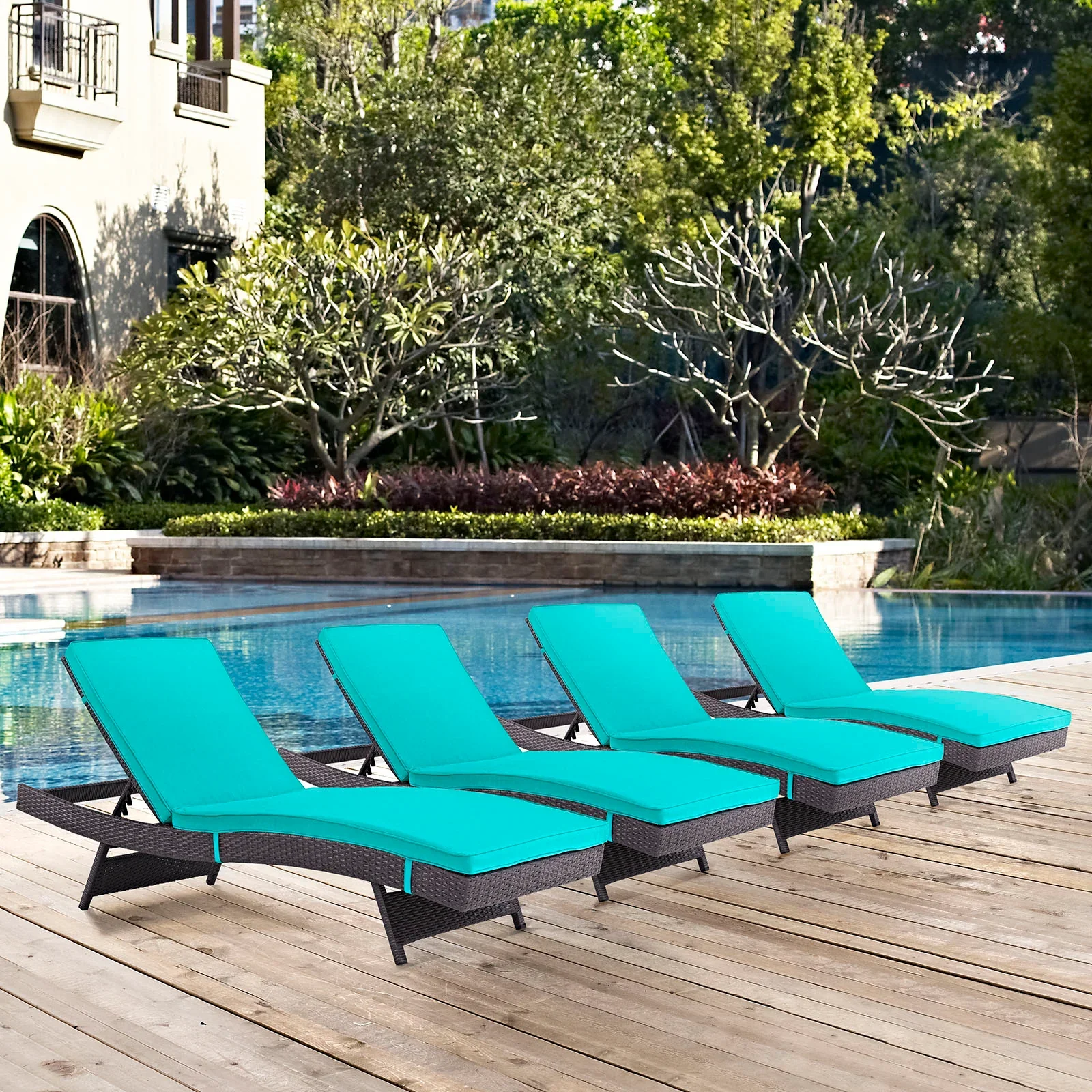 Convene Outdoor Patio Chaise Set of 4 - Image 22